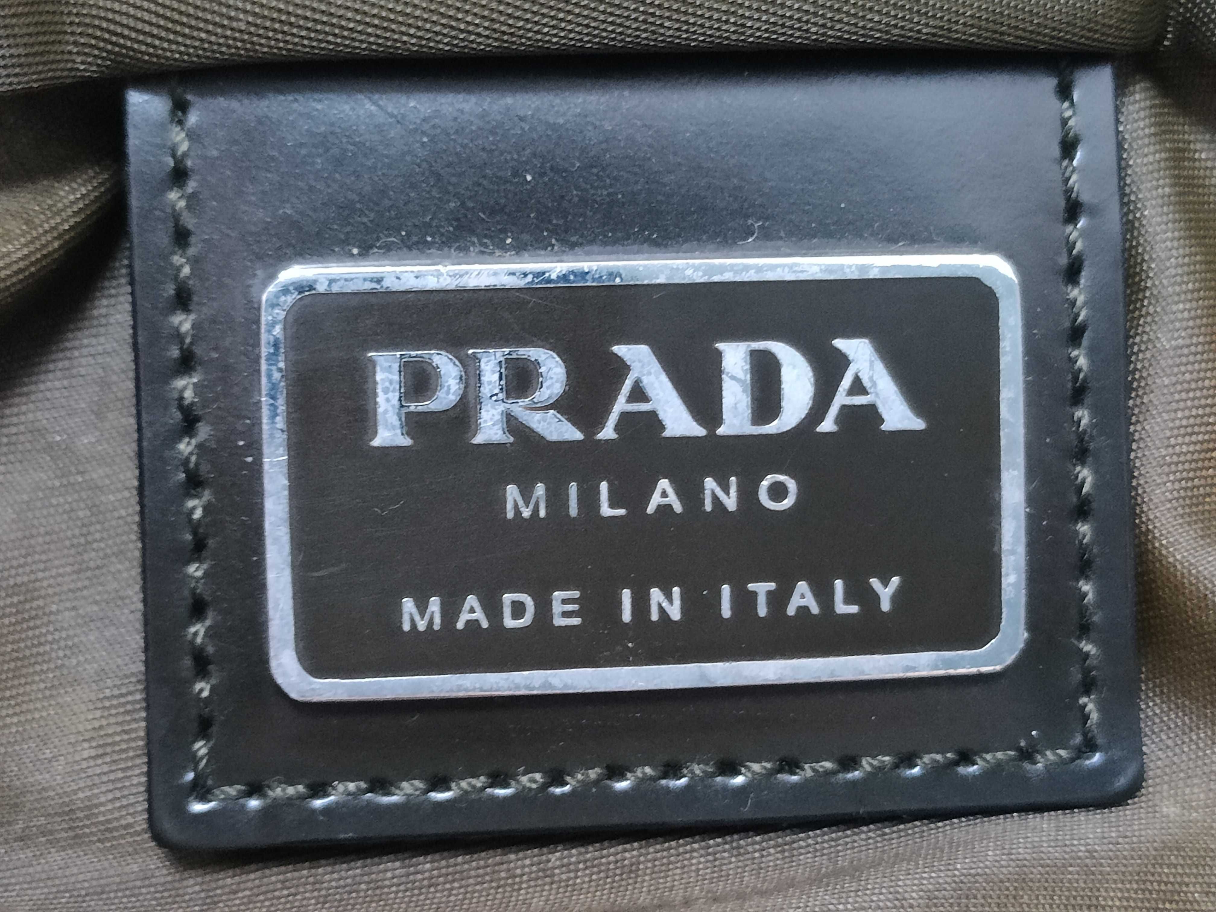 Nylon Prada Tessuto Shoulder Bag Nylon Khaki Shoulder Bag — view 11