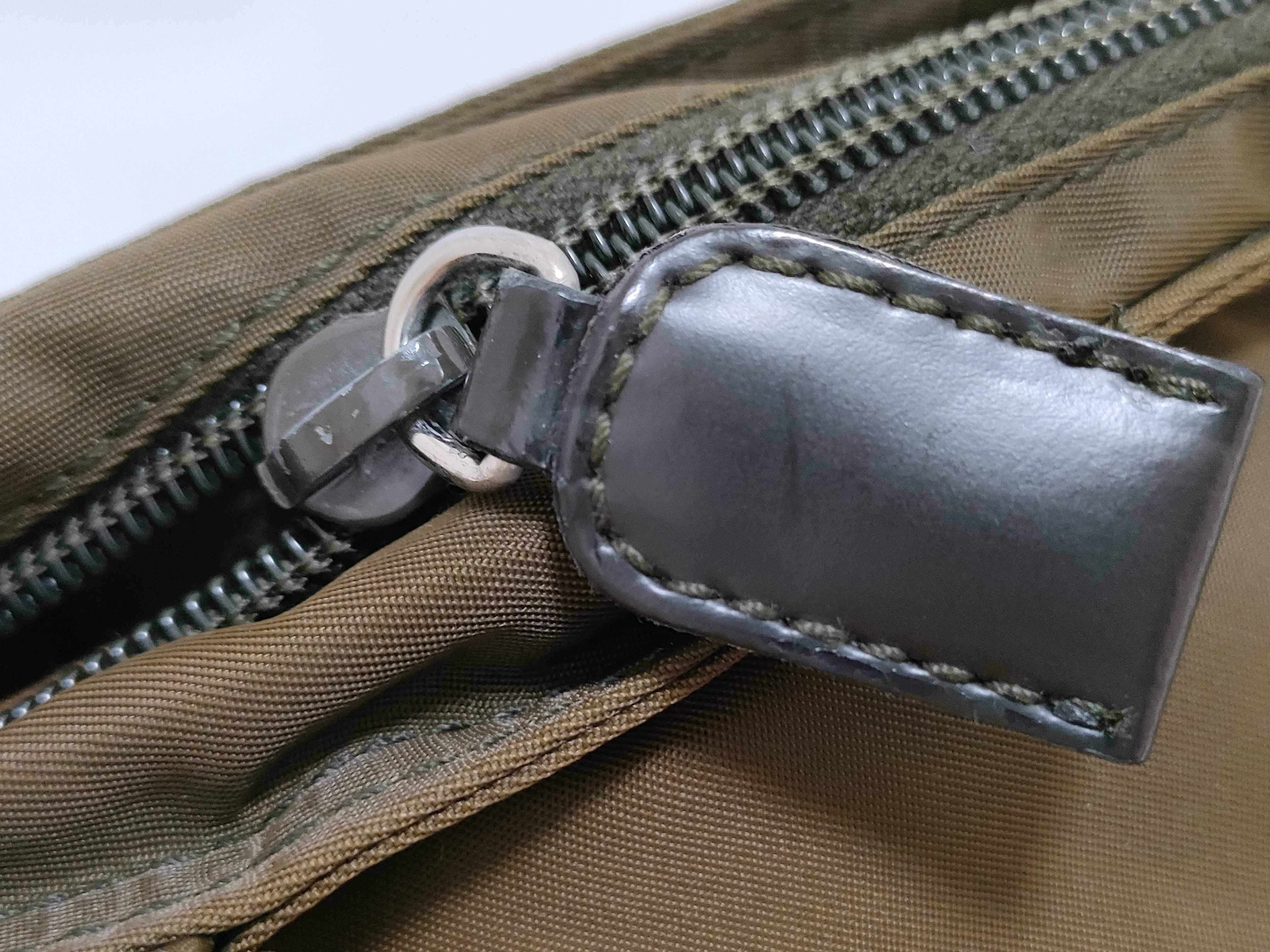 Nylon Prada Tessuto Shoulder Bag Nylon Khaki Shoulder Bag — view 12