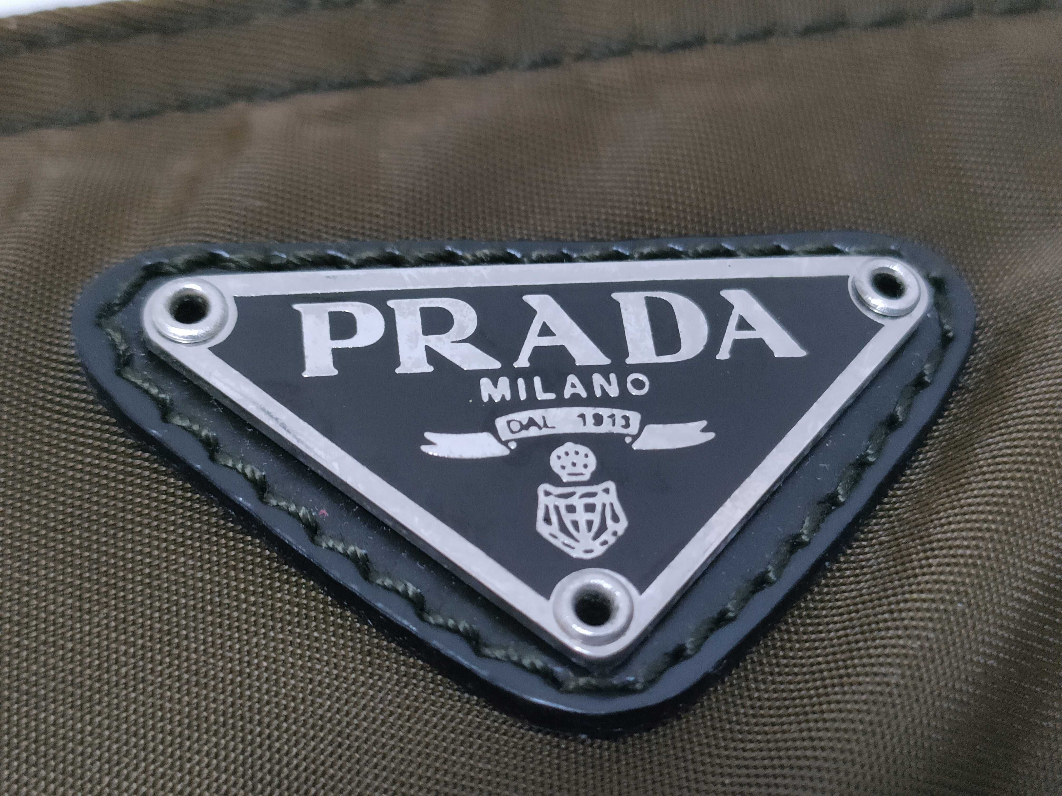 Nylon Prada Tessuto Shoulder Bag Nylon Khaki Shoulder Bag — view 13
