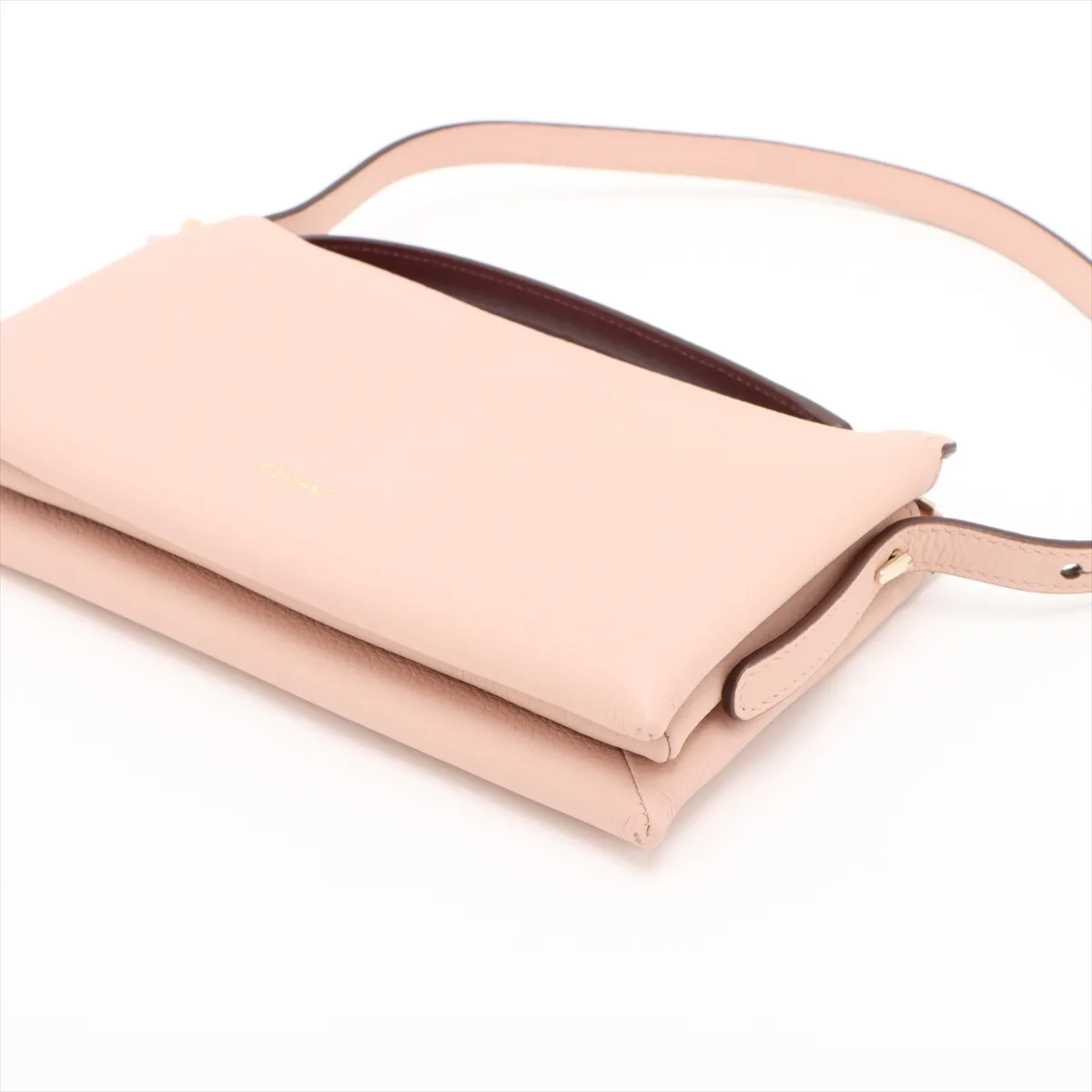 Trinity Leather Shoulder Bag Pink — view 3