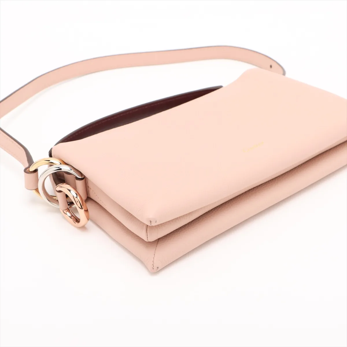 Trinity Leather Shoulder Bag Pink — view 4