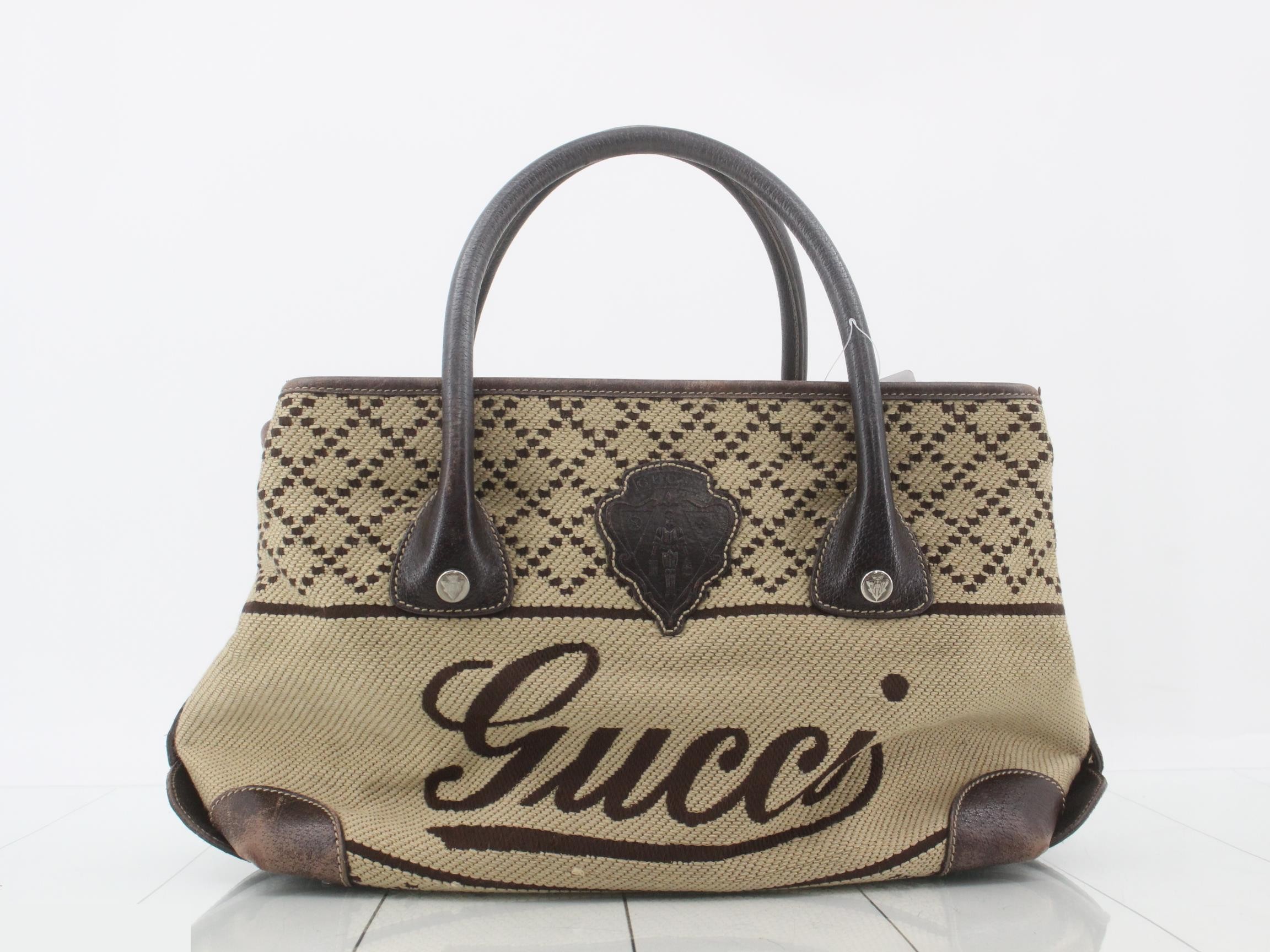 Diamante Canvas Handbag