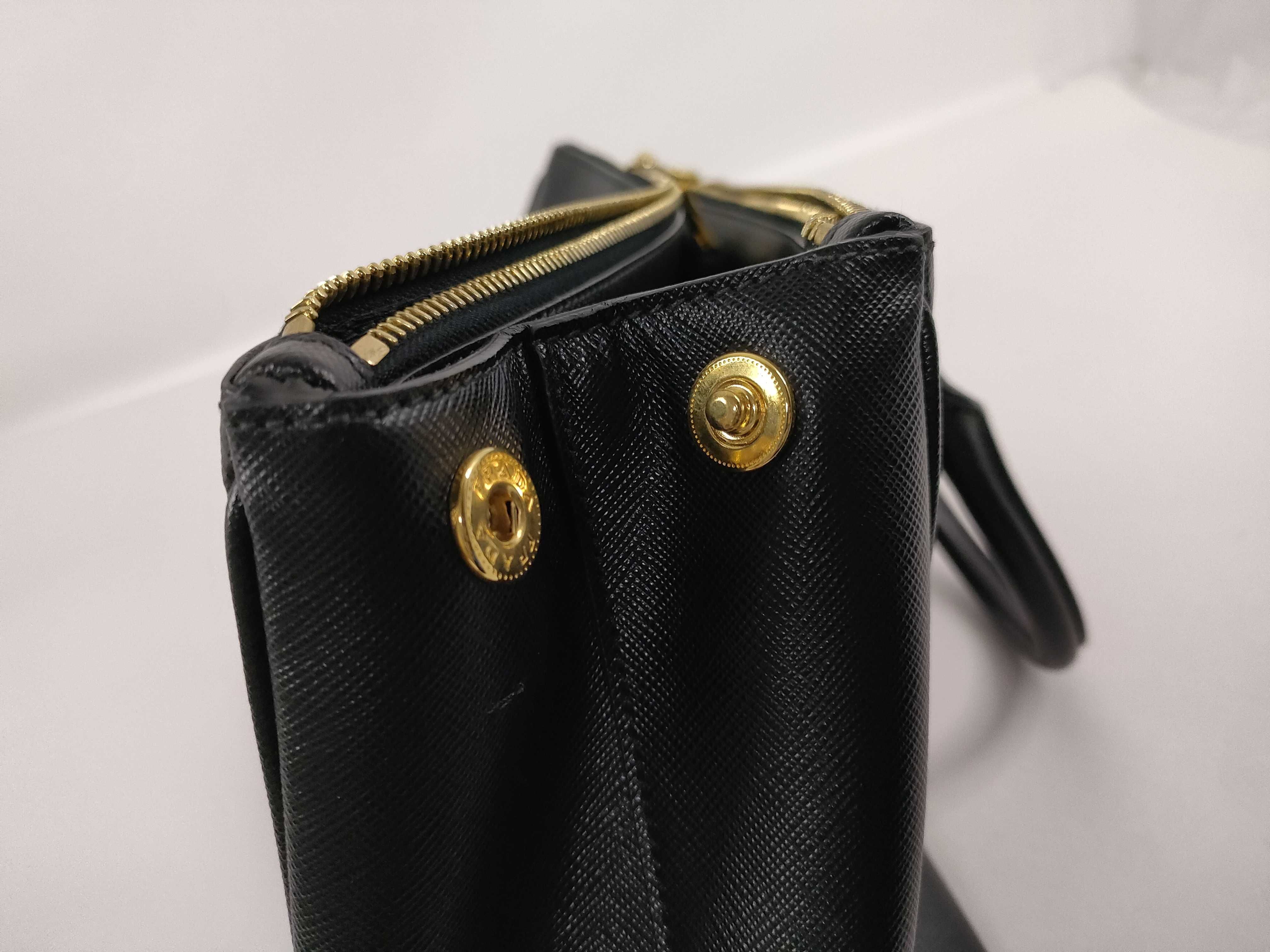 Galleria bag, black Saffiano leather handbag — view 13