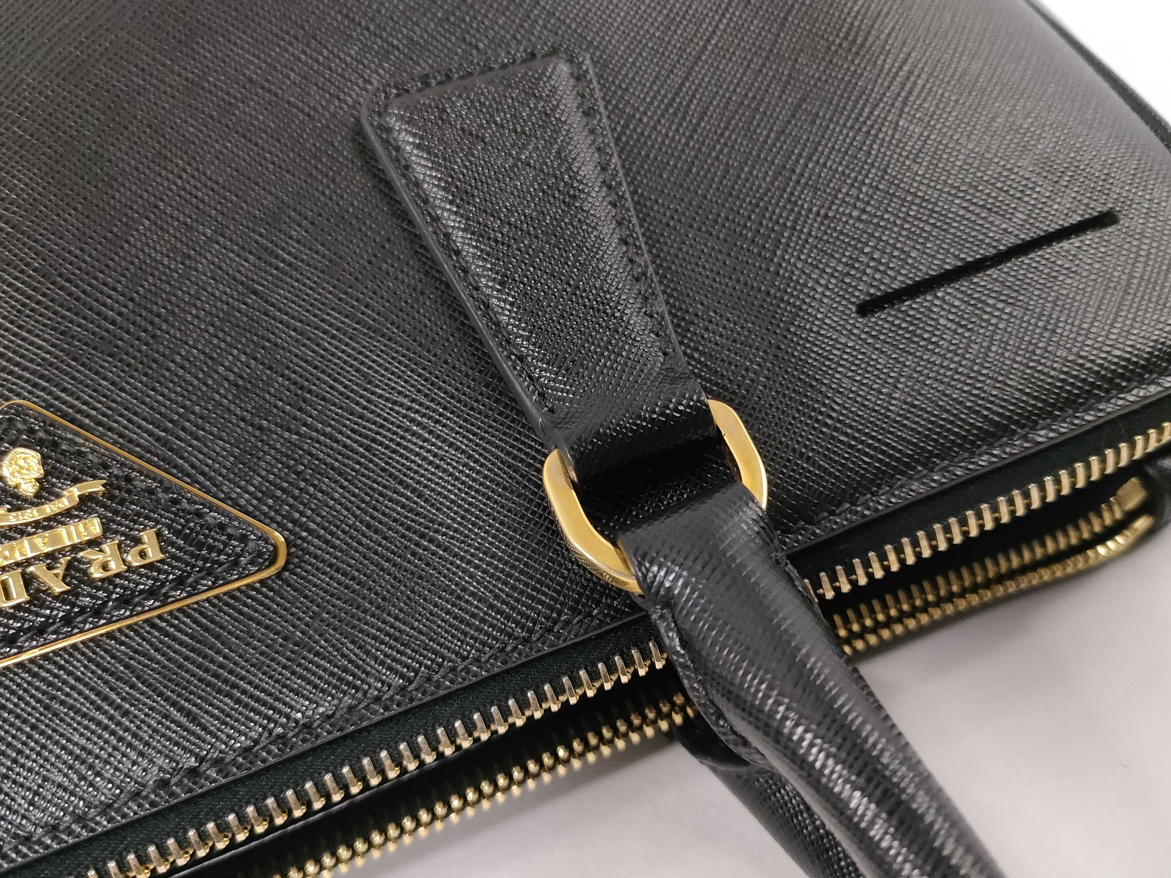 Galleria bag, black Saffiano leather handbag — view 5