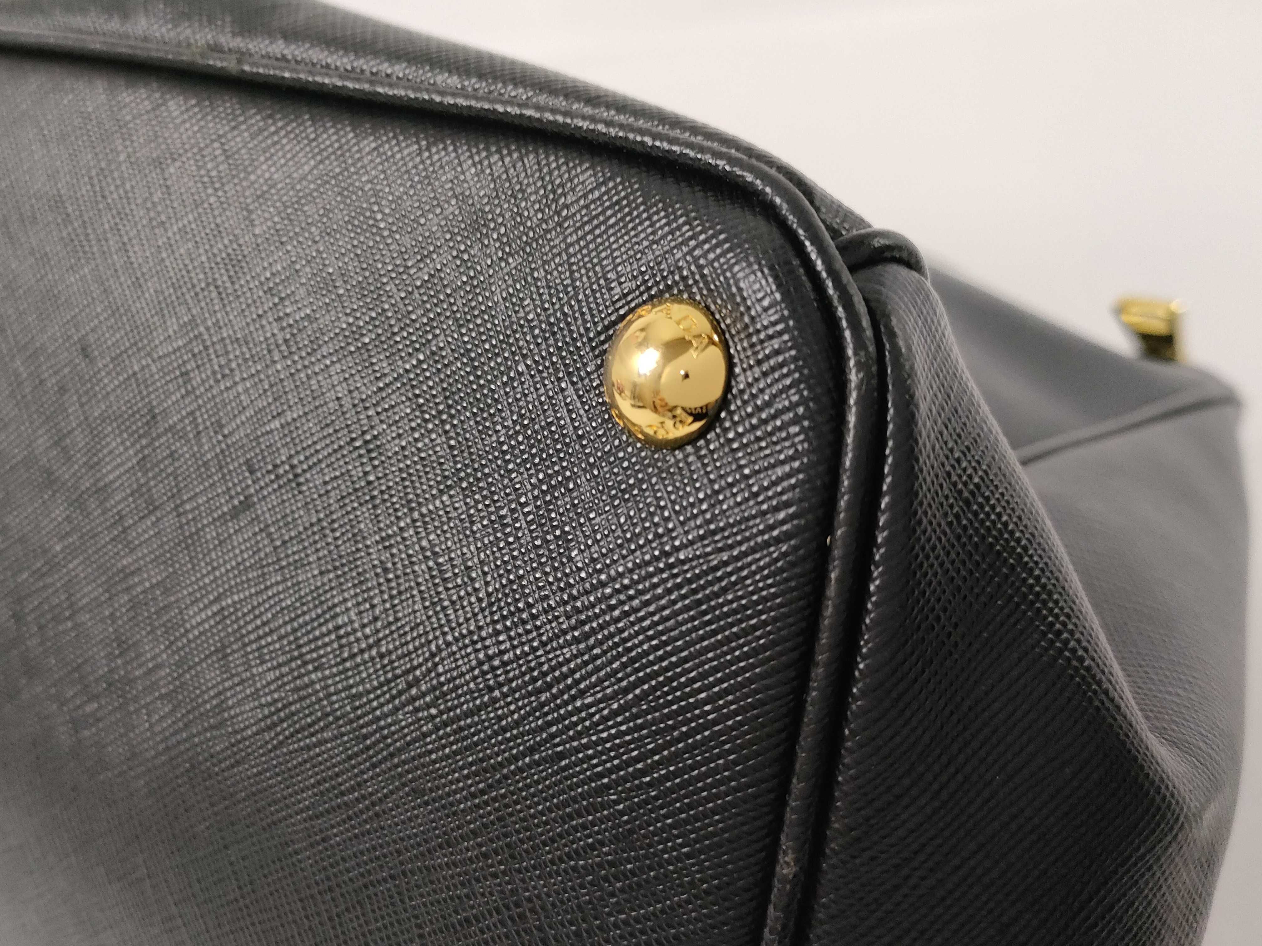 Galleria bag, black Saffiano leather handbag — view 6