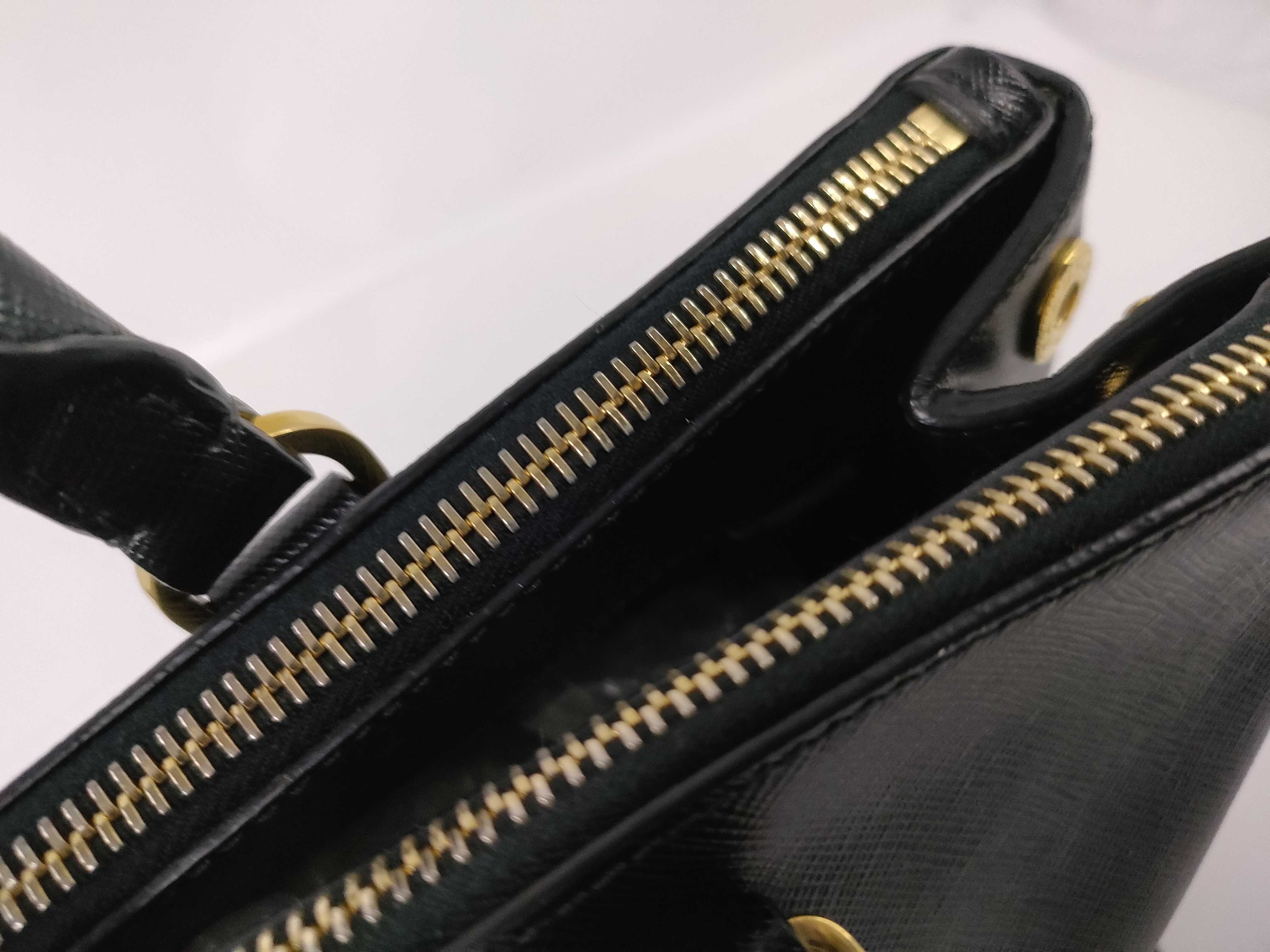 Galleria bag, black Saffiano leather handbag — view 8