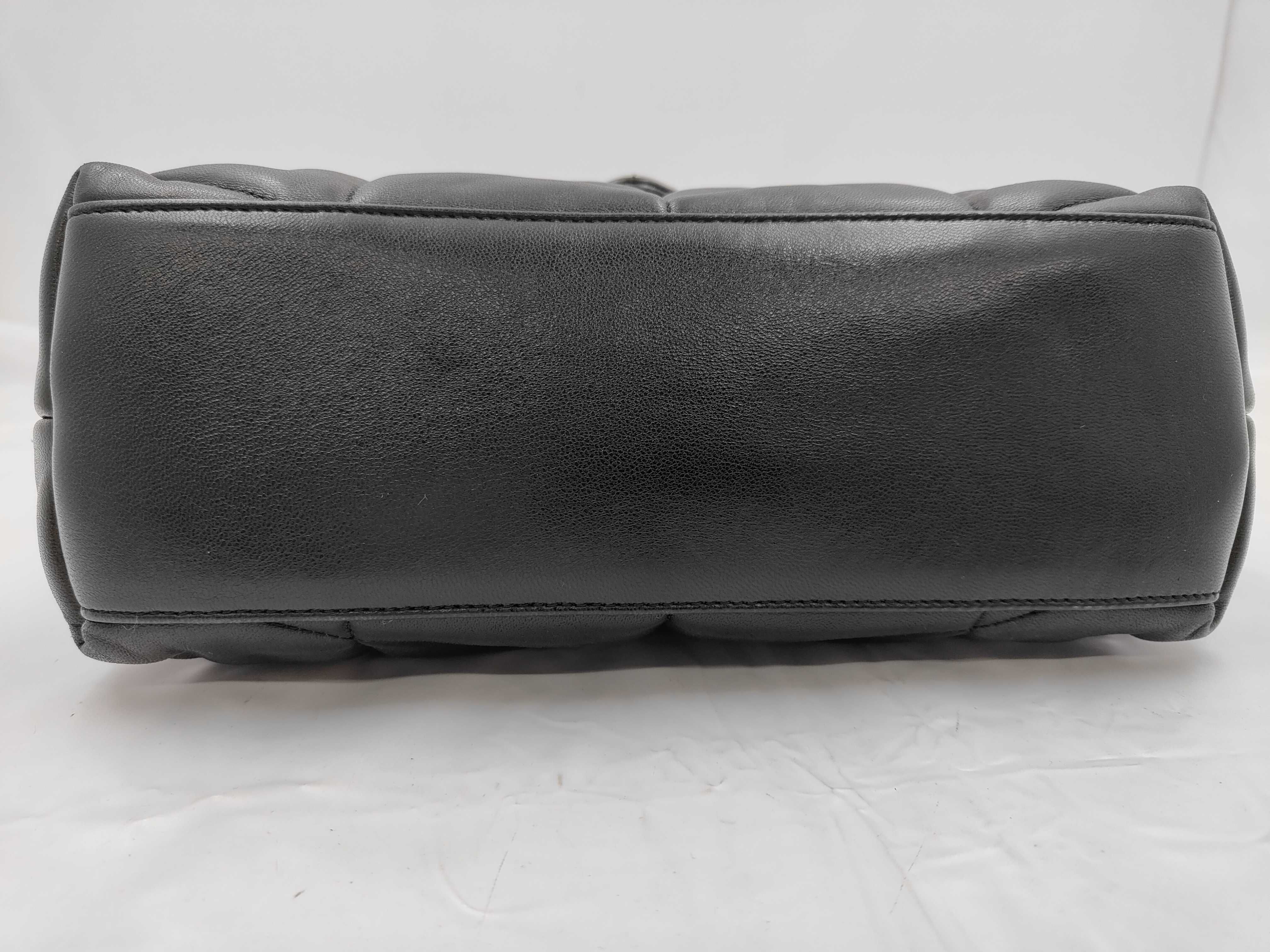 Chain Shoulder Bag, Black Leather Shoulder Bag — view 8