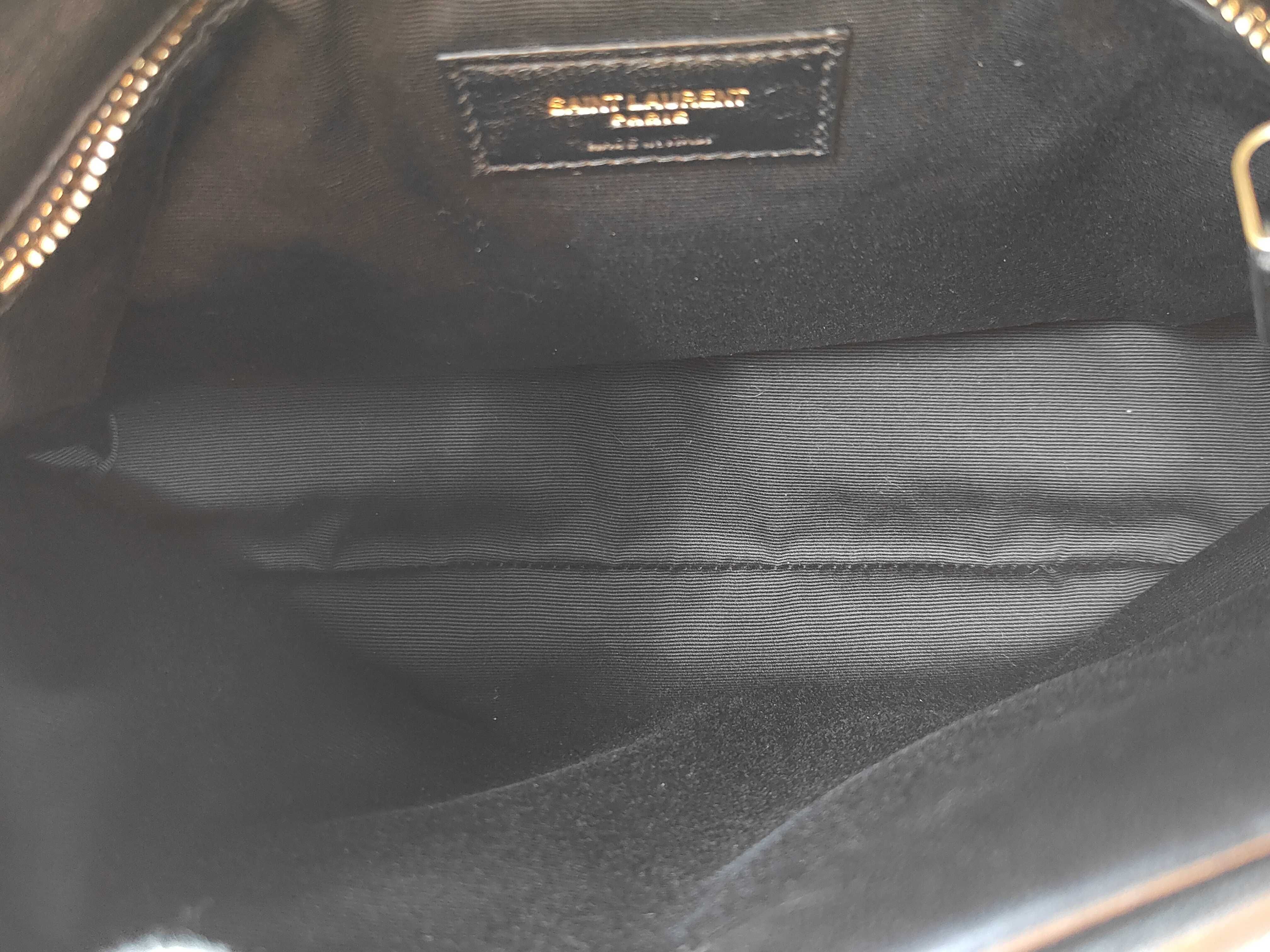 Chain Shoulder Bag, Black Leather Shoulder Bag — view 10