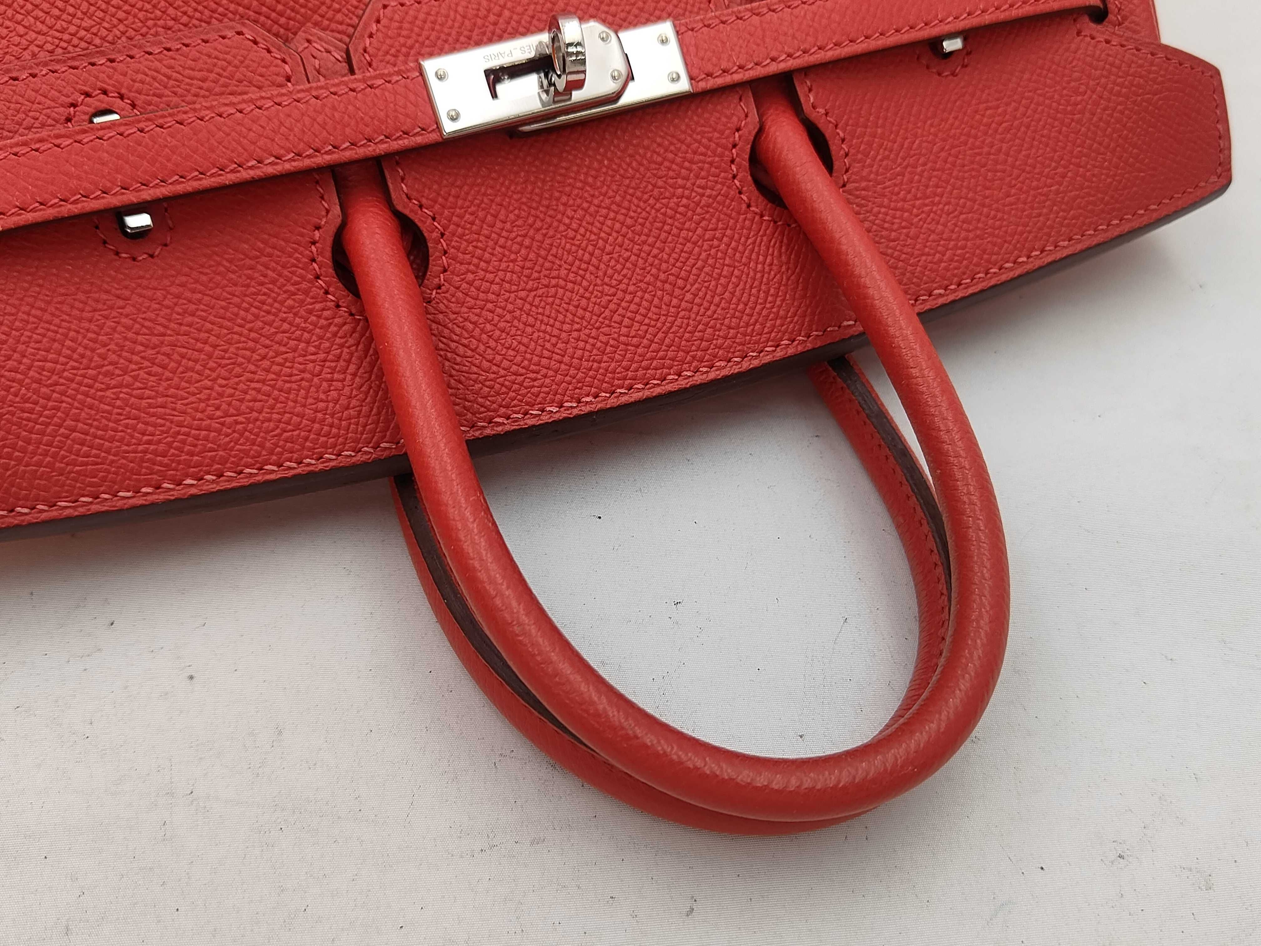 Birkin 25, Veau Epsom leather, silver hardware, M stamp, handbag — view 3