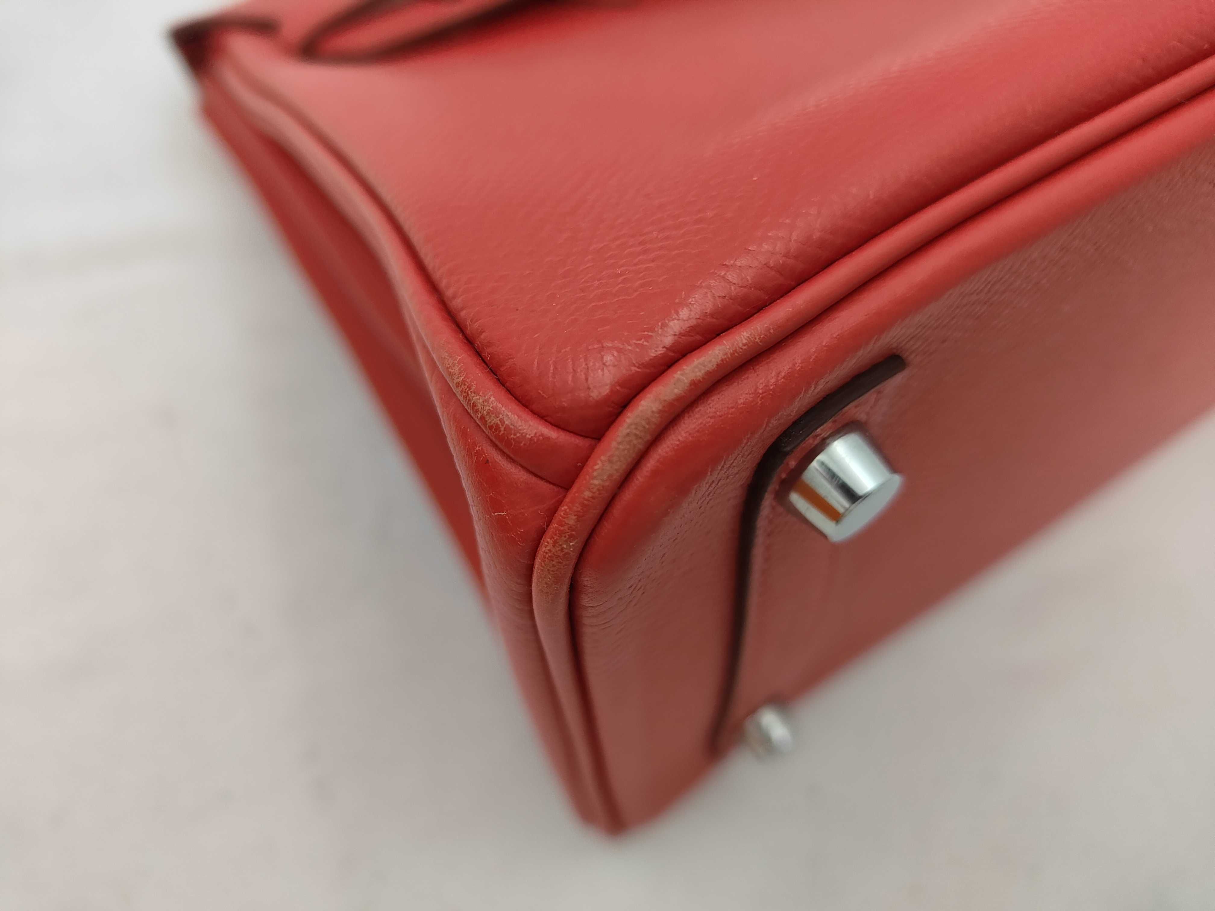 Birkin 25, Veau Epsom leather, silver hardware, M stamp, handbag — view 6