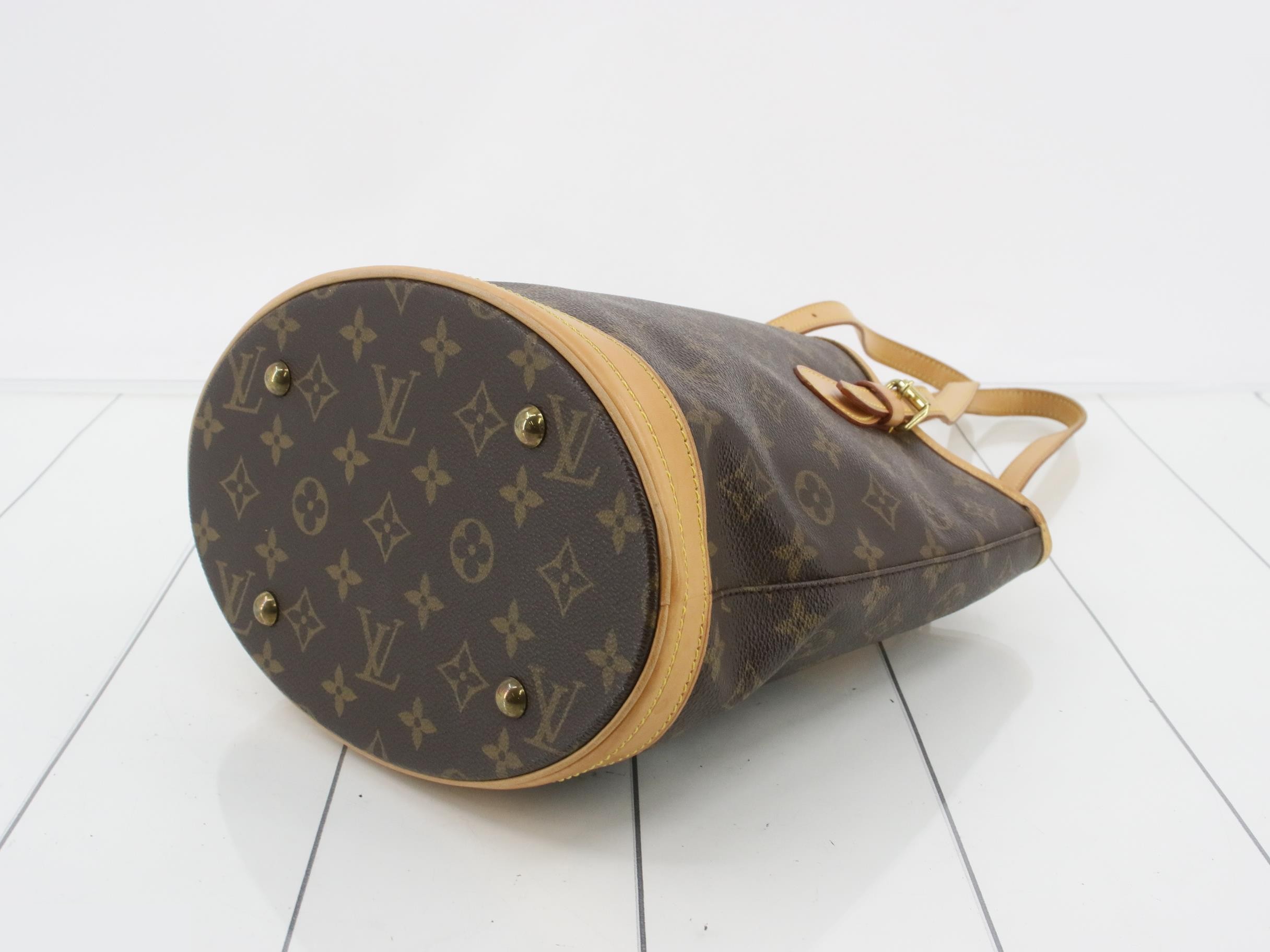 Monogram Bucket PM Tote Bag with Pouch — view 6