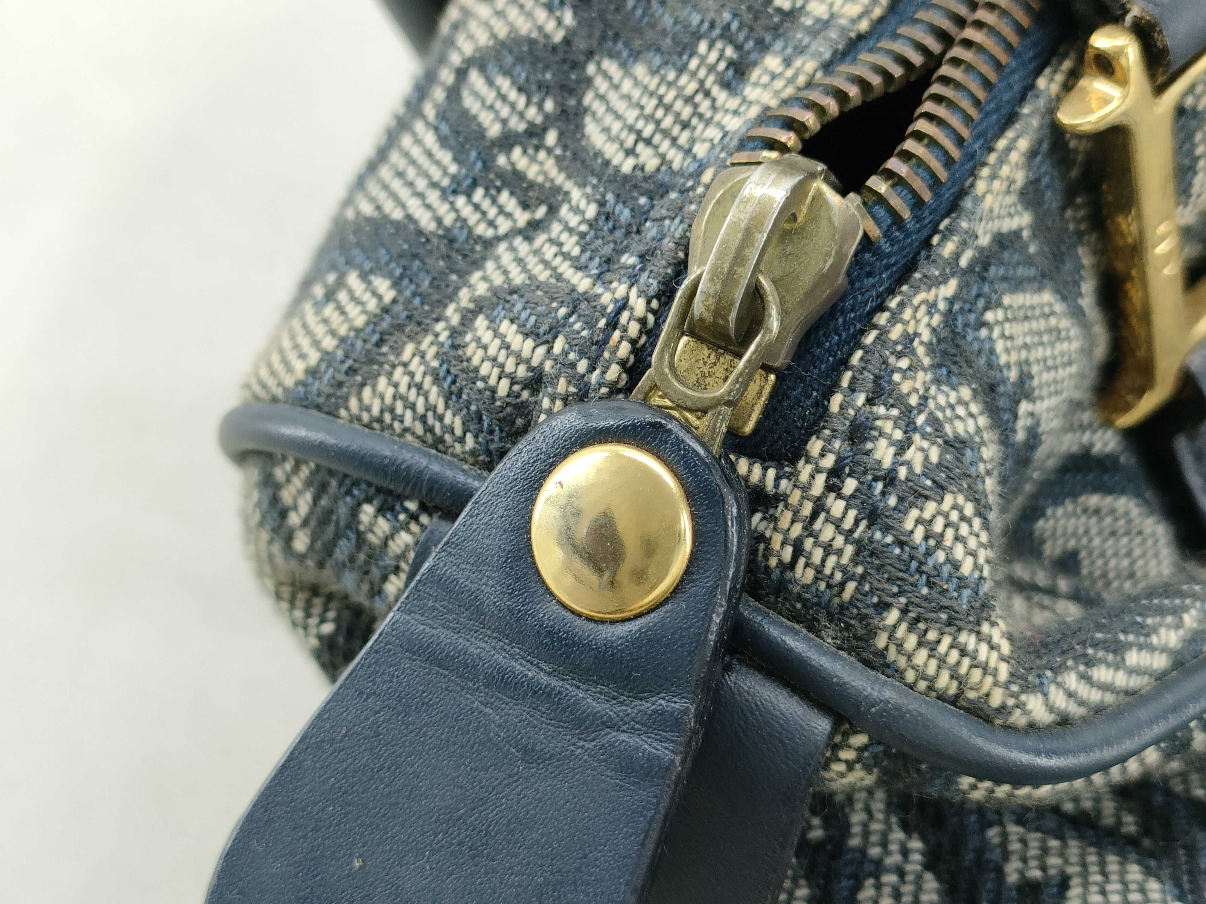 Trotter Mini Boston Bag, misshapen, discolored, stained. — view 14