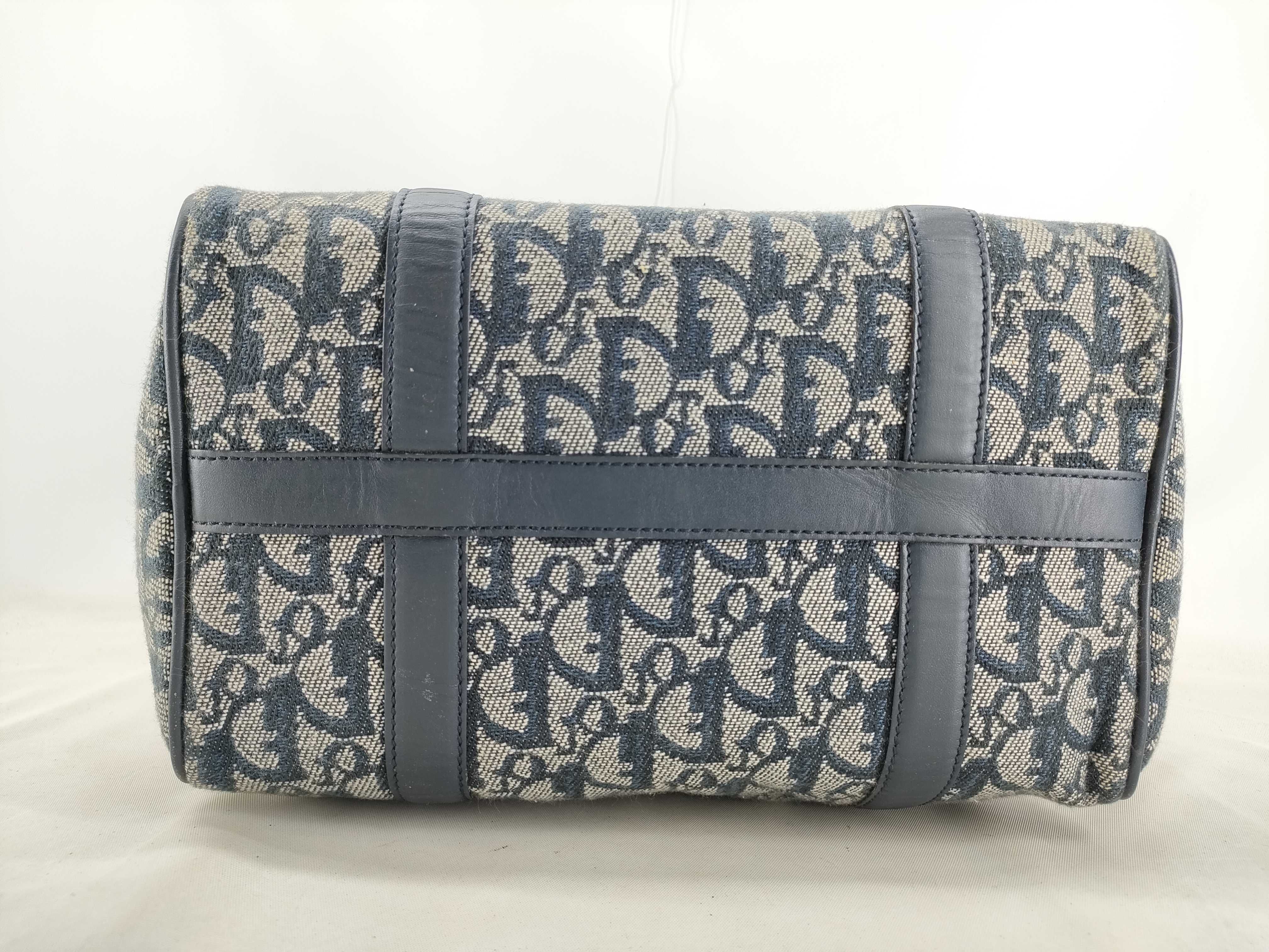 Trotter Mini Boston Bag, misshapen, discolored, stained. — view 3