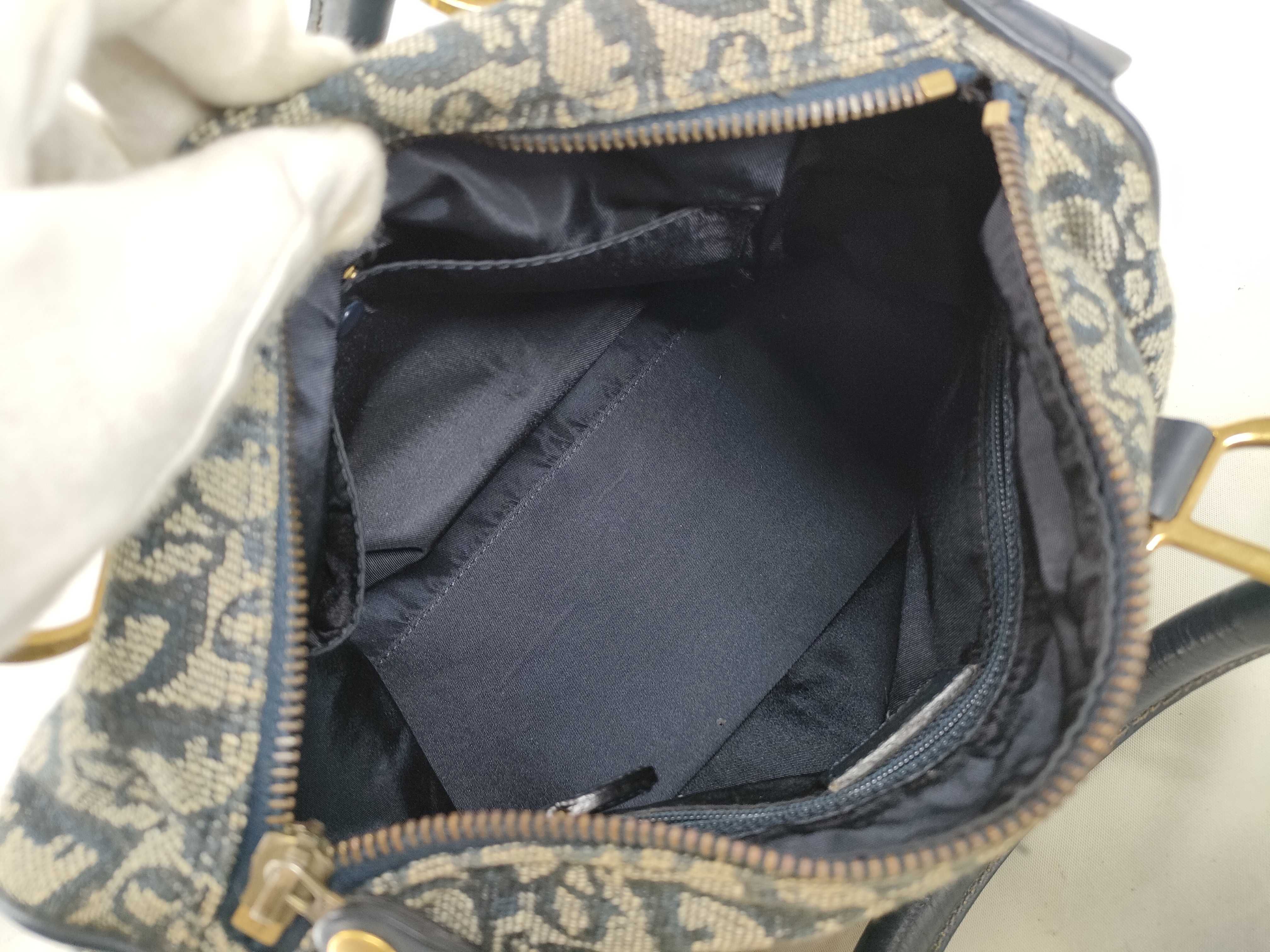 Trotter Mini Boston Bag, misshapen, discolored, stained. — view 9