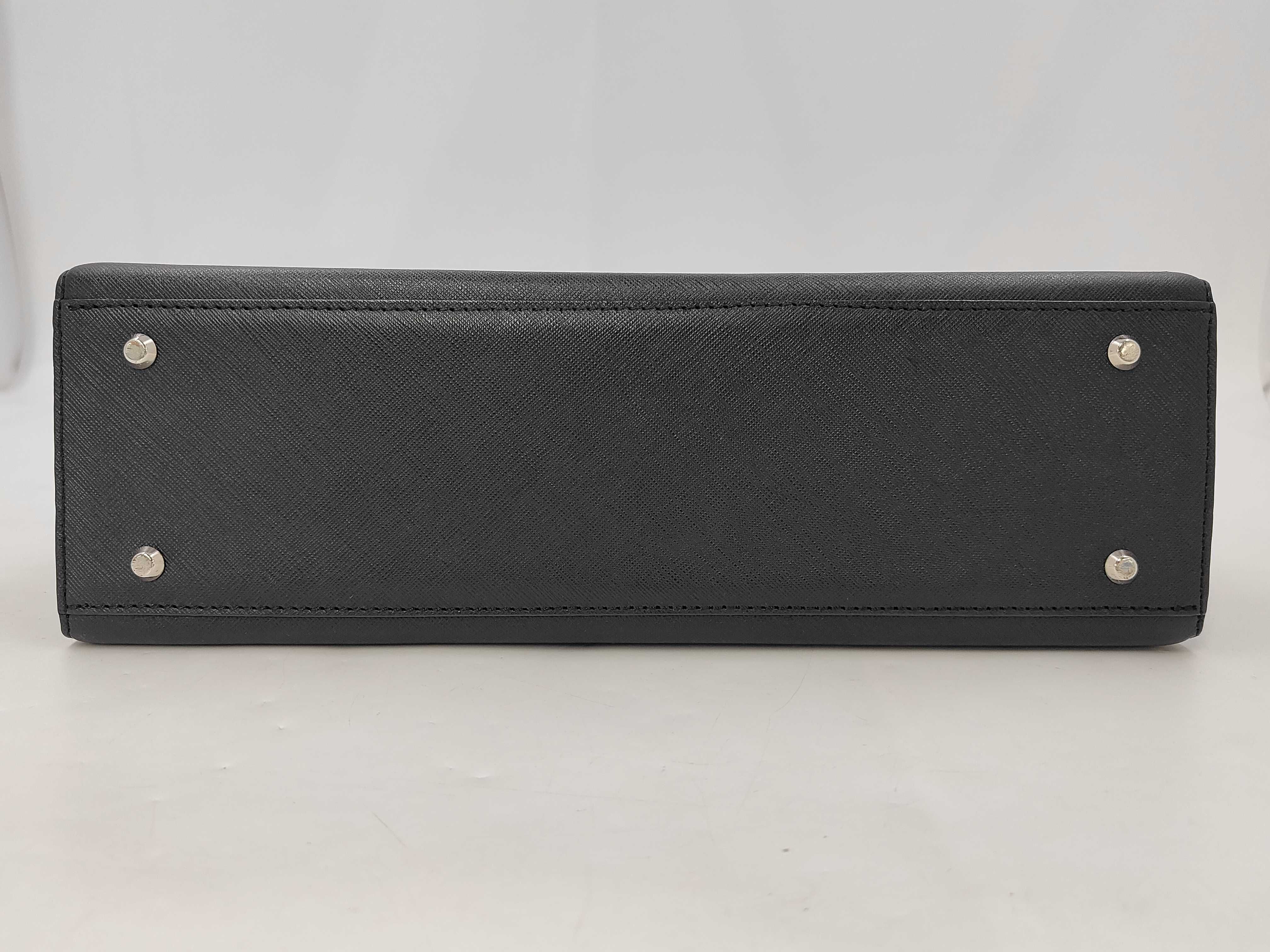 Leather Handbag Black Tote Bag — view 7