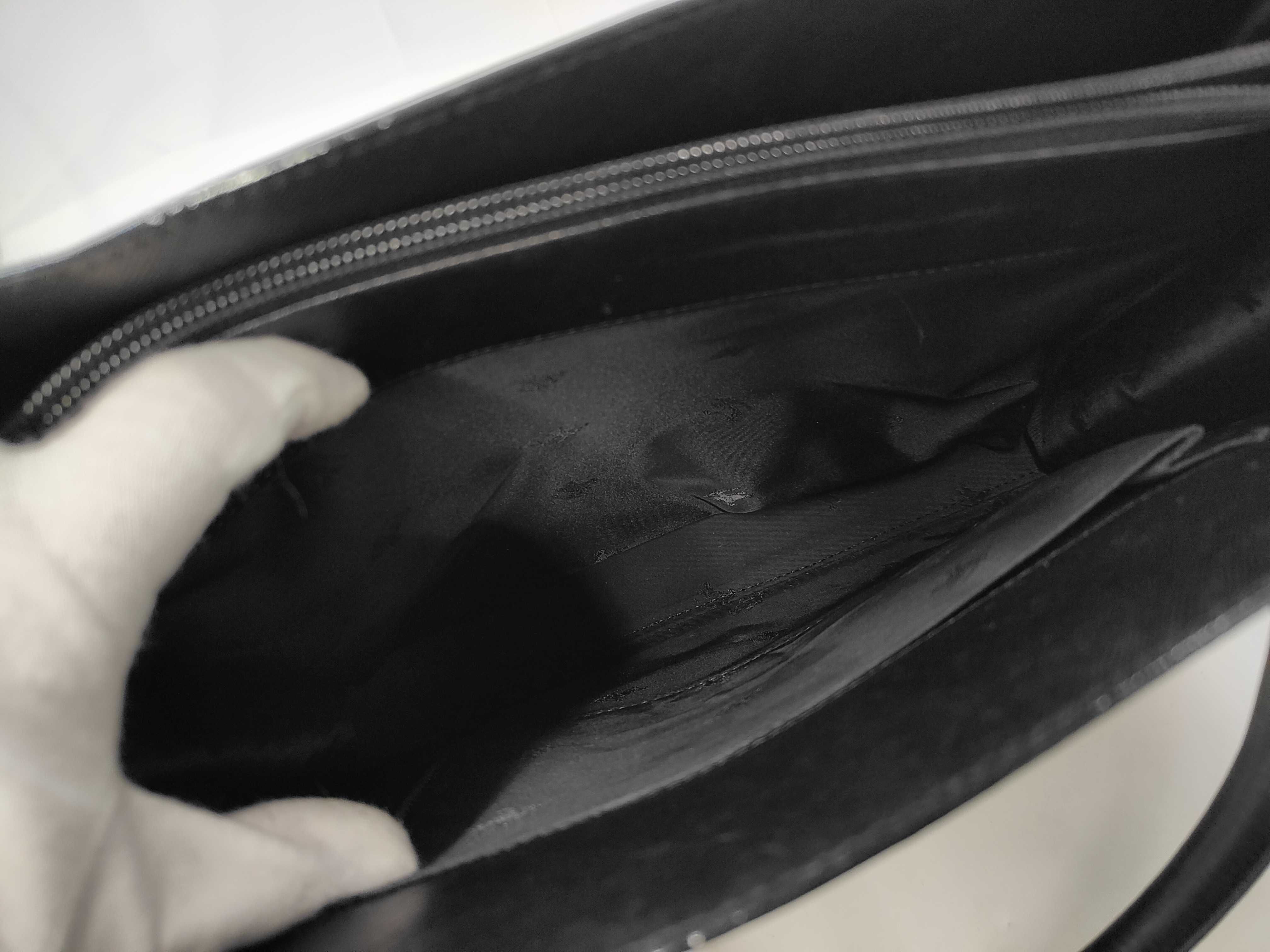 Leather Handbag Black Tote Bag — view 8