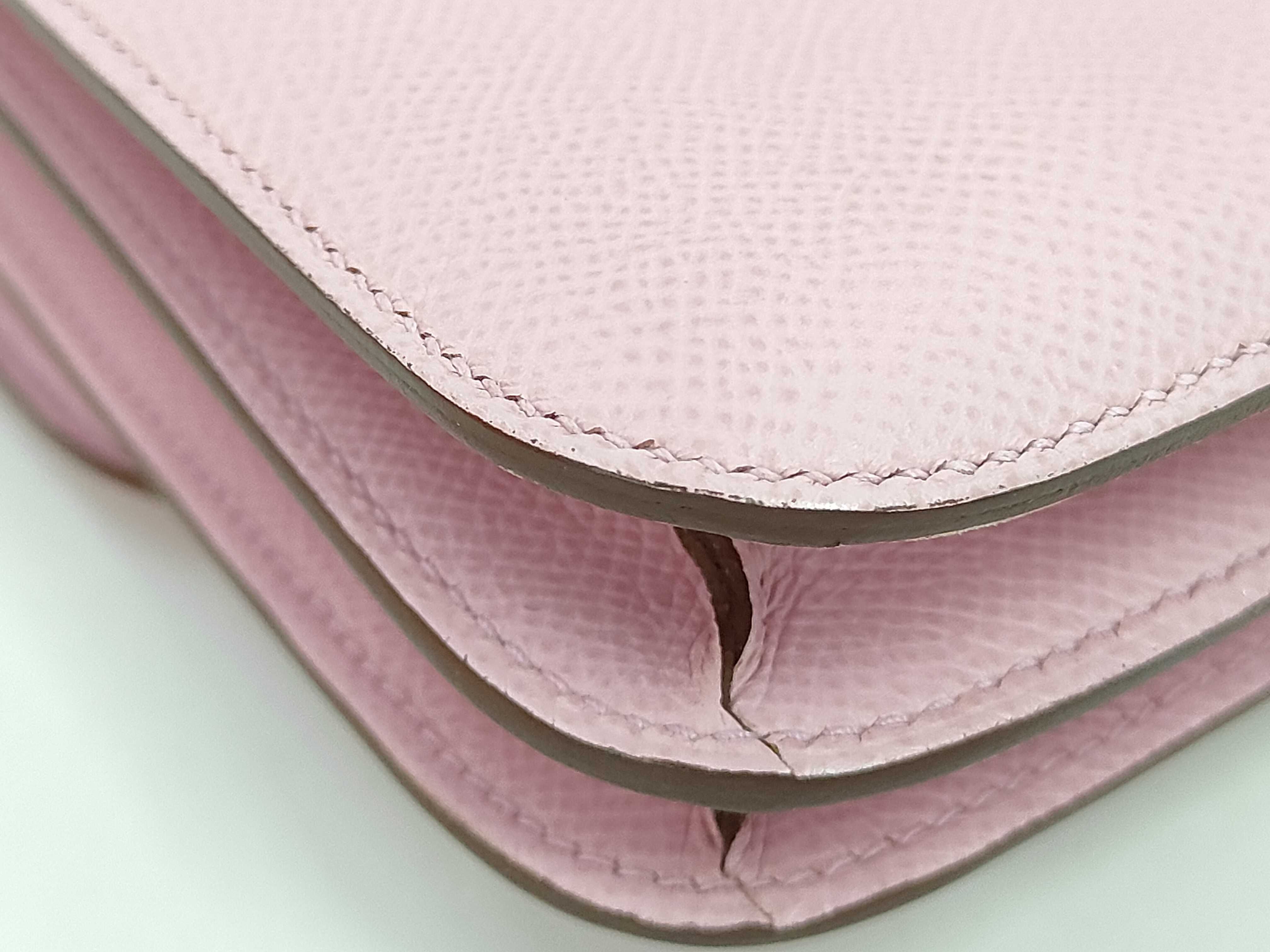 Constance 18 Veau Epsom/Pink Z-stamped Shoulder Bag — view 3