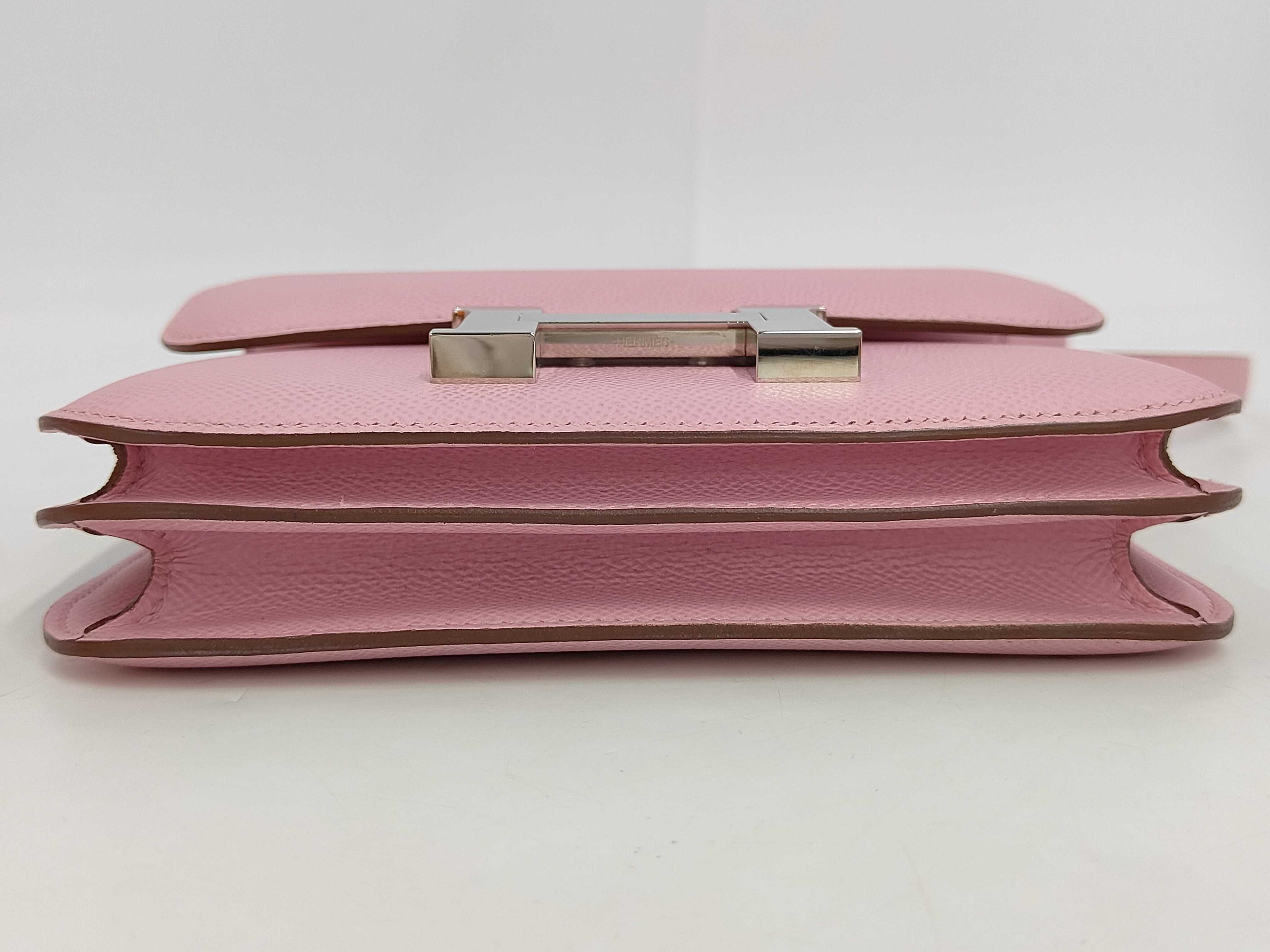 Constance 18 Veau Epsom/Pink Z-stamped Shoulder Bag — view 4