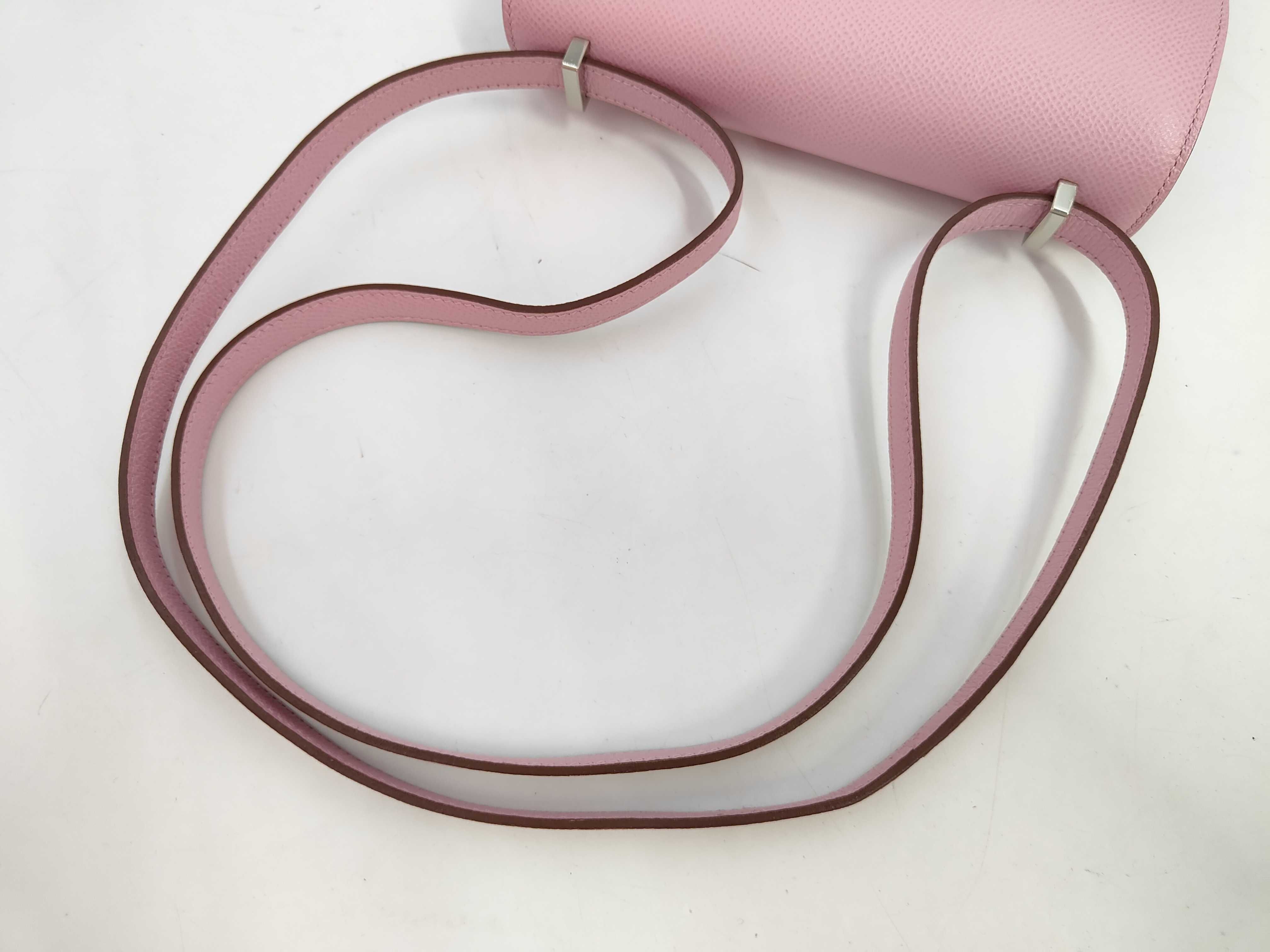 Constance 18 Veau Epsom/Pink Z-stamped Shoulder Bag — view 5