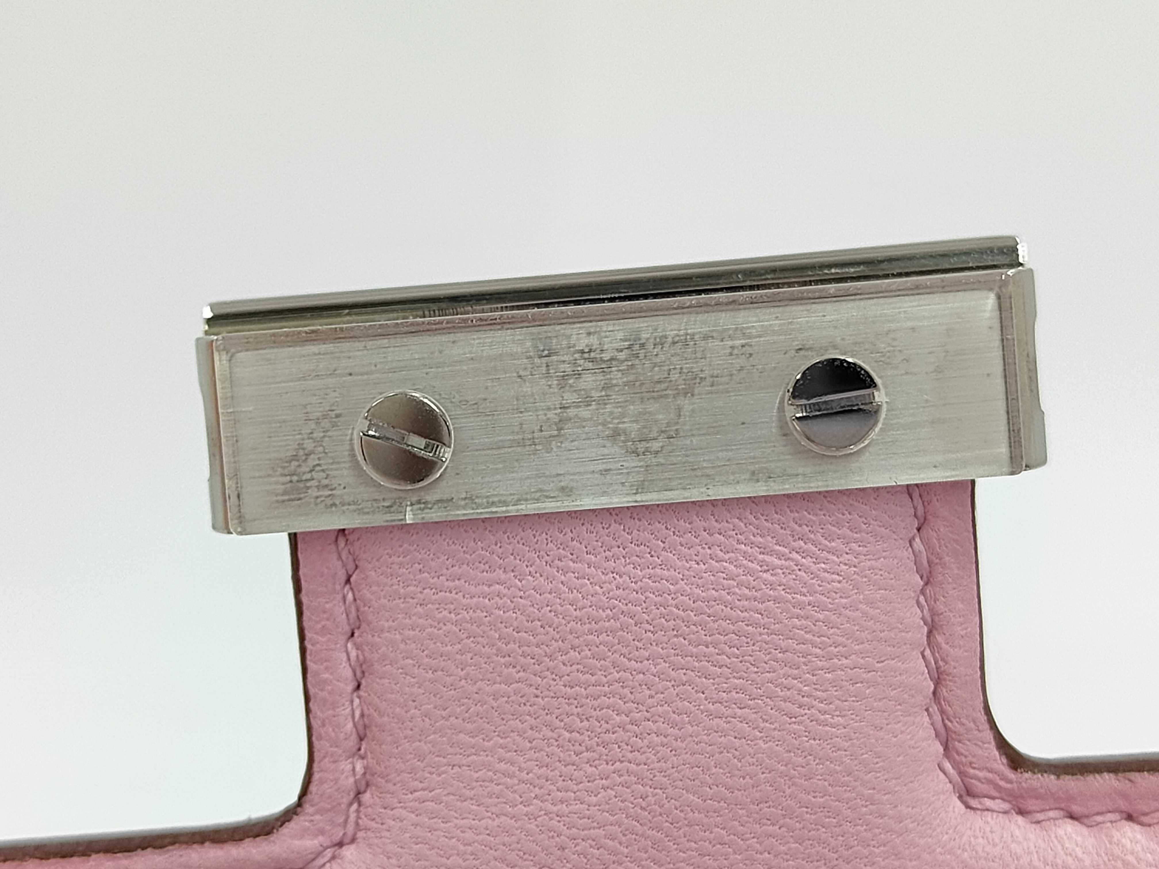 Constance 18 Veau Epsom/Pink Z-stamped Shoulder Bag — view 8