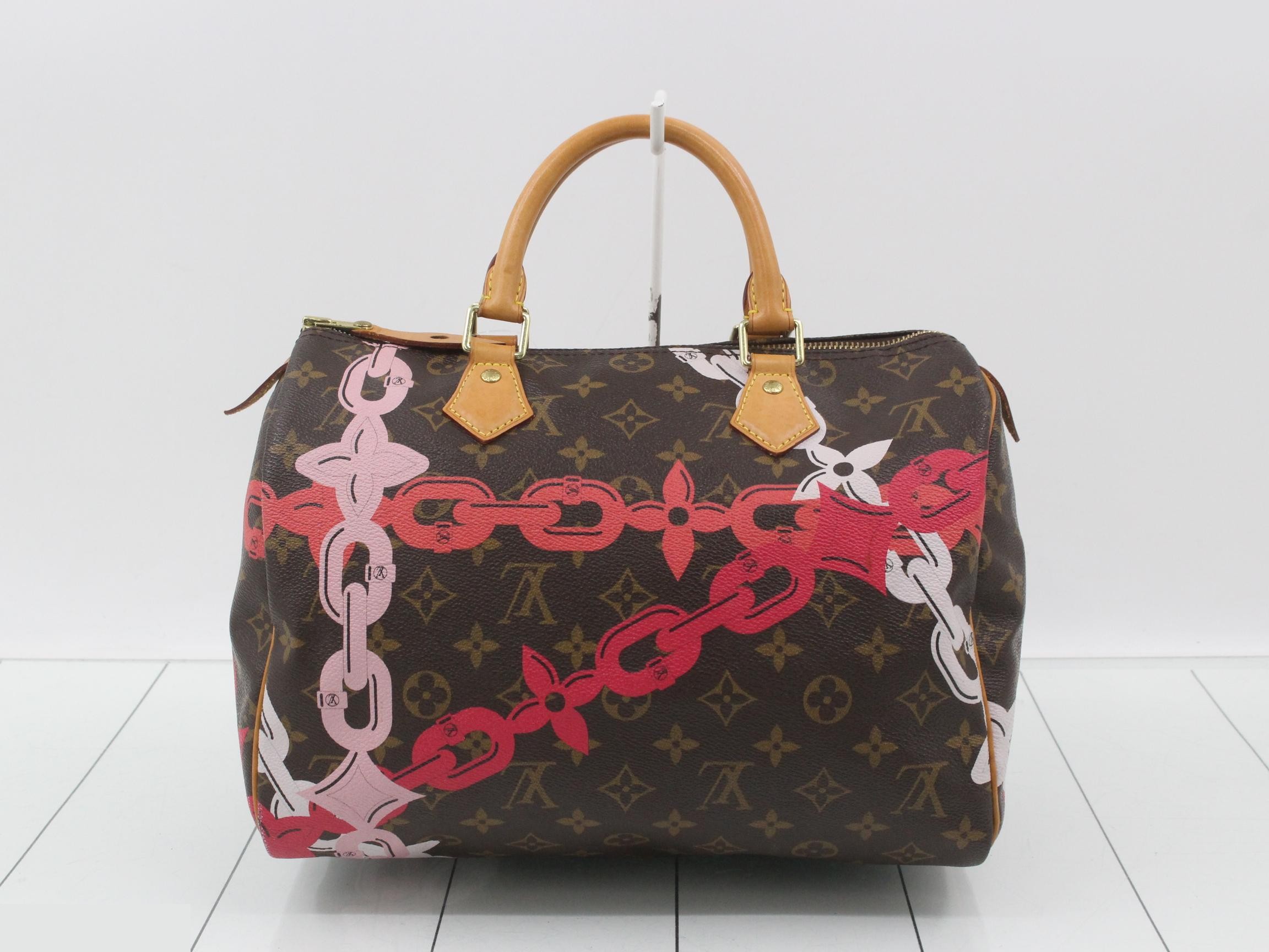 Monogram Bay Chain Pattern Speedy 30 M41989 — view 2