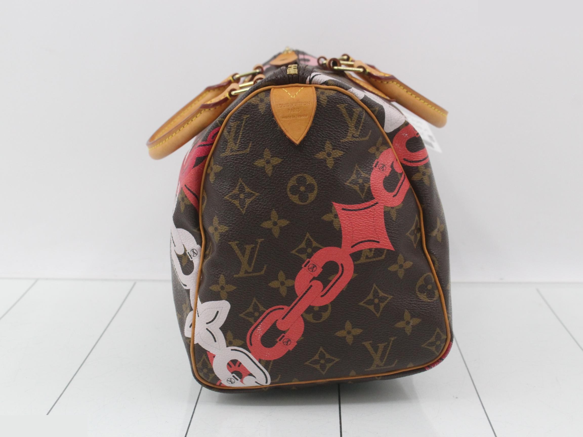 Monogram Bay Chain Pattern Speedy 30 M41989 — view 4