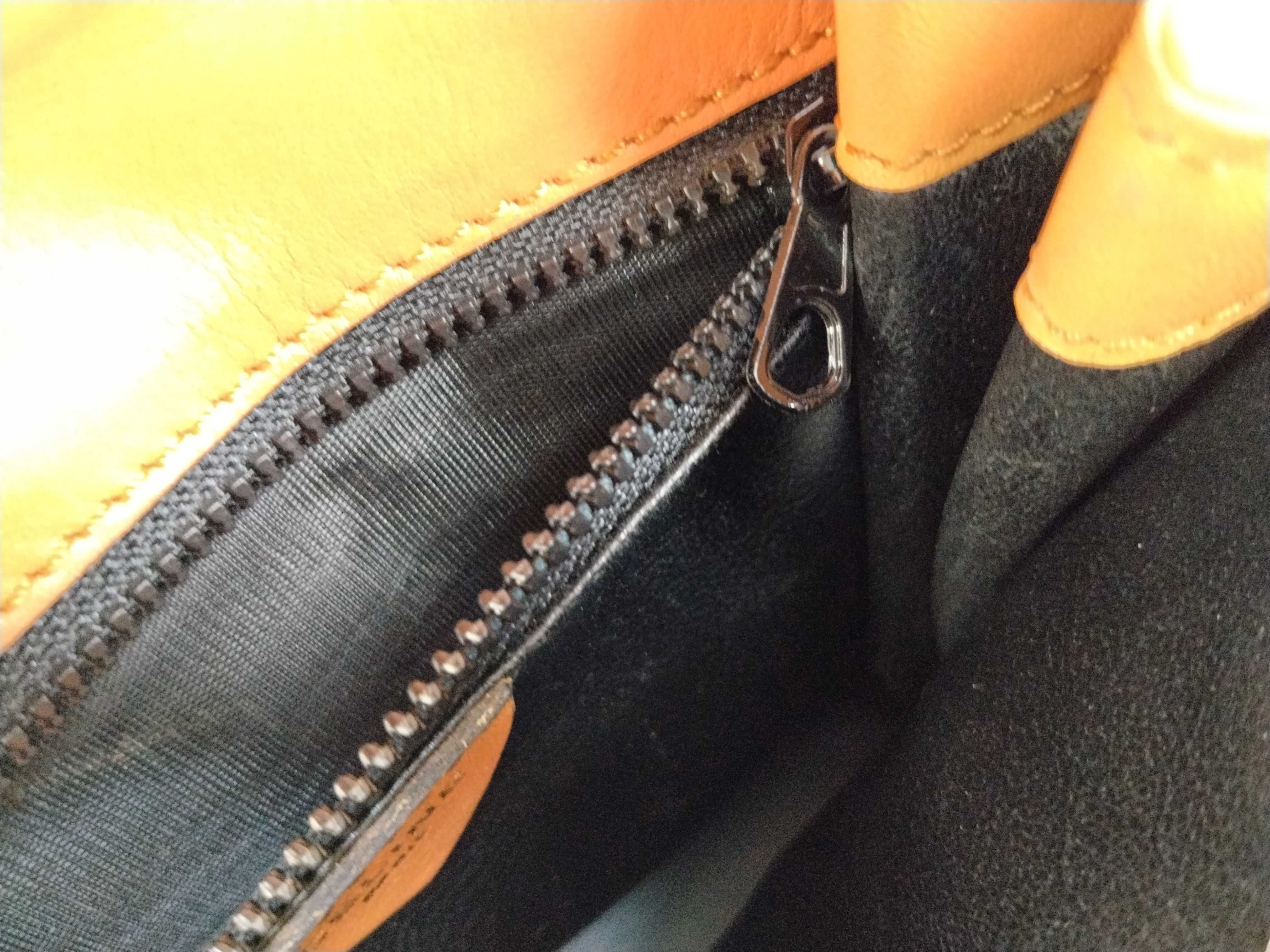 Vintage Handbag, All Leather, Camel Handbag — view 12