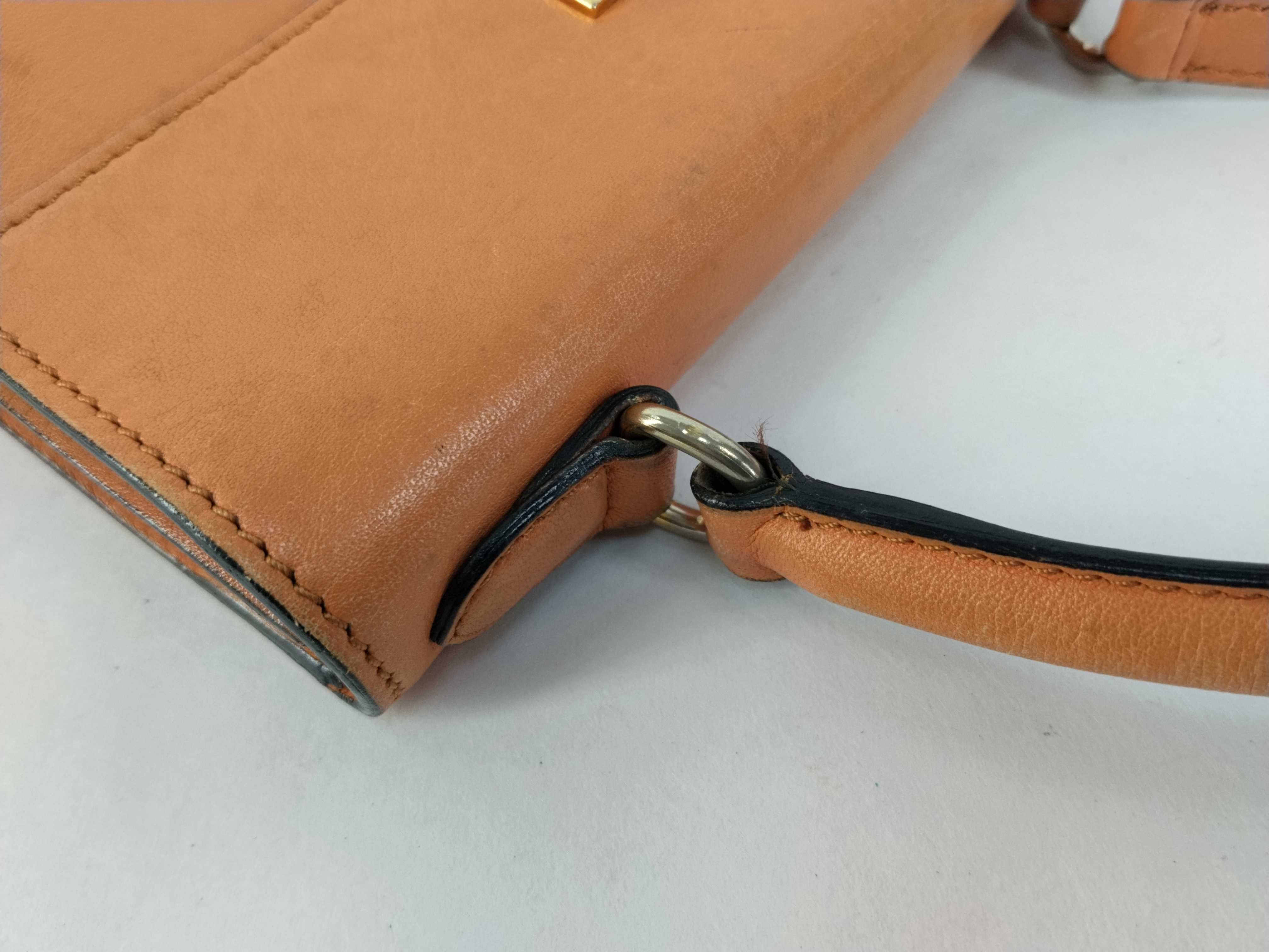 Vintage Handbag, All Leather, Camel Handbag — view 5