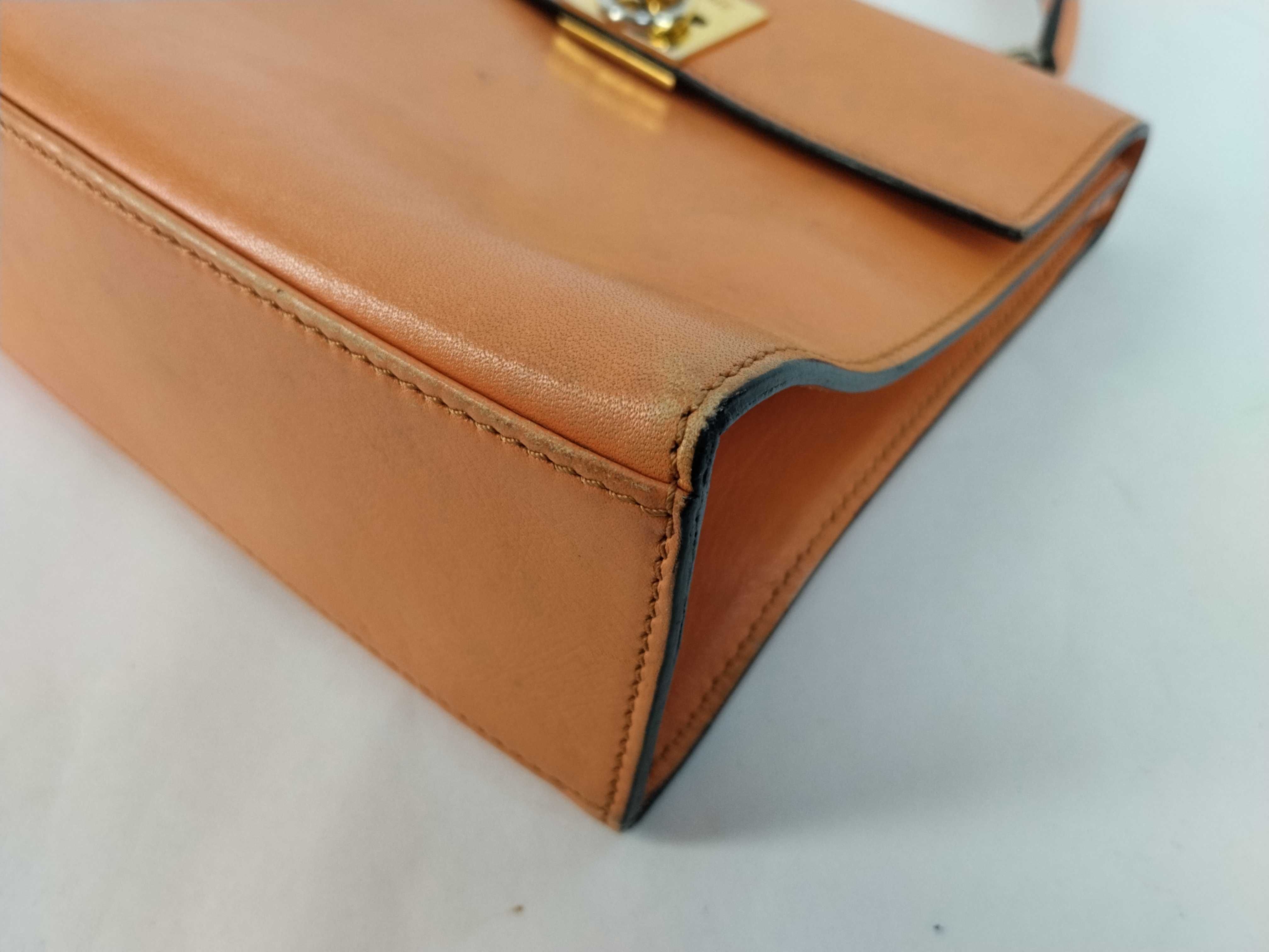 Vintage Handbag, All Leather, Camel Handbag — view 6