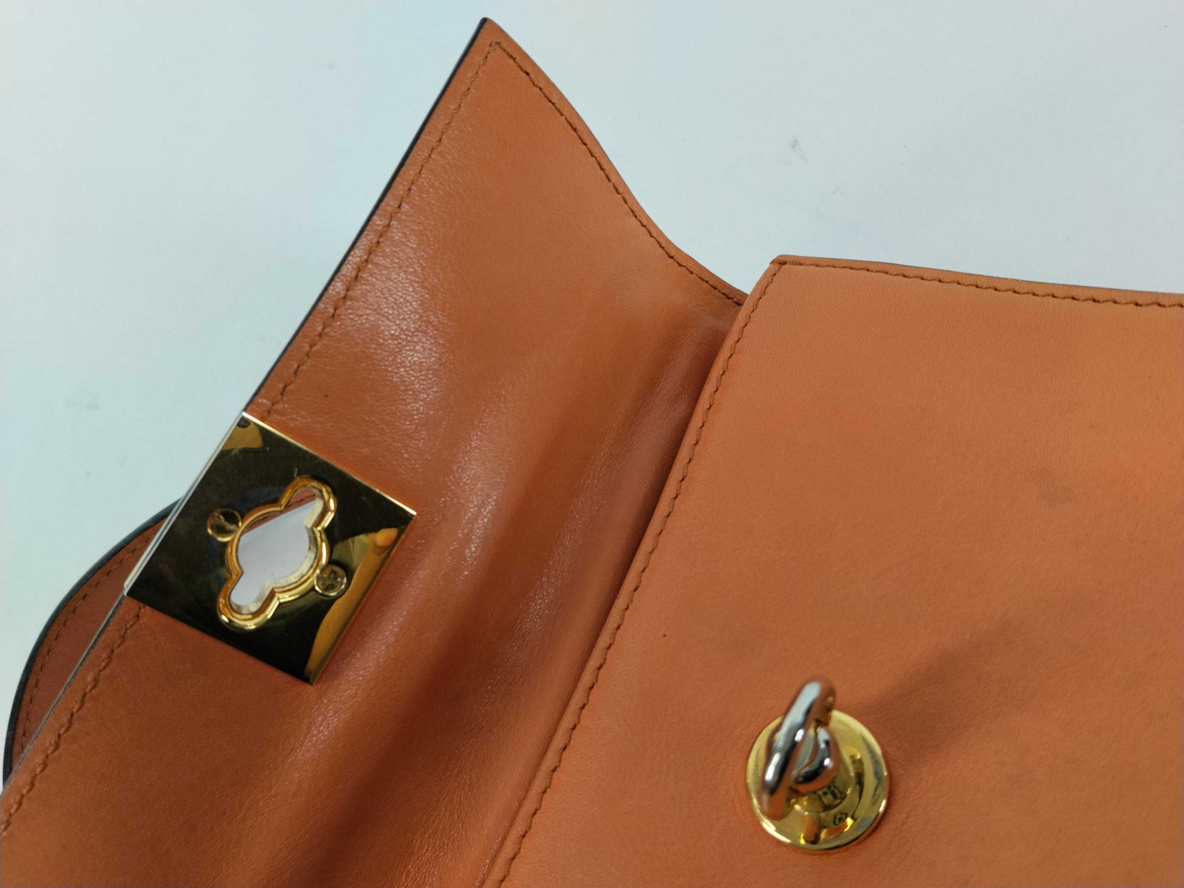 Vintage Handbag, All Leather, Camel Handbag — view 9