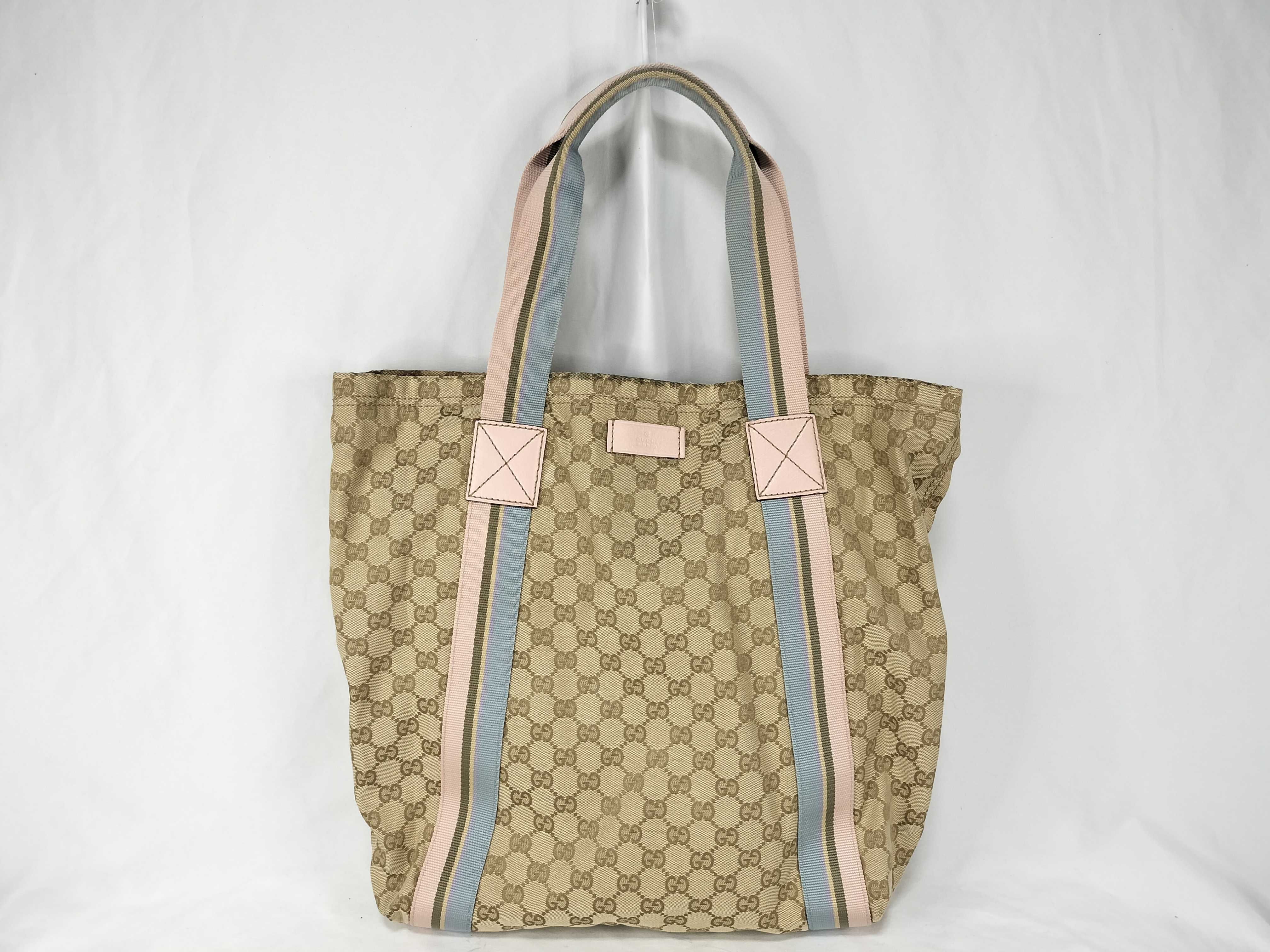 GG Canvas Gucci Tote Bag Canvas Leather GG Pattern Sherry Line Tote Bag