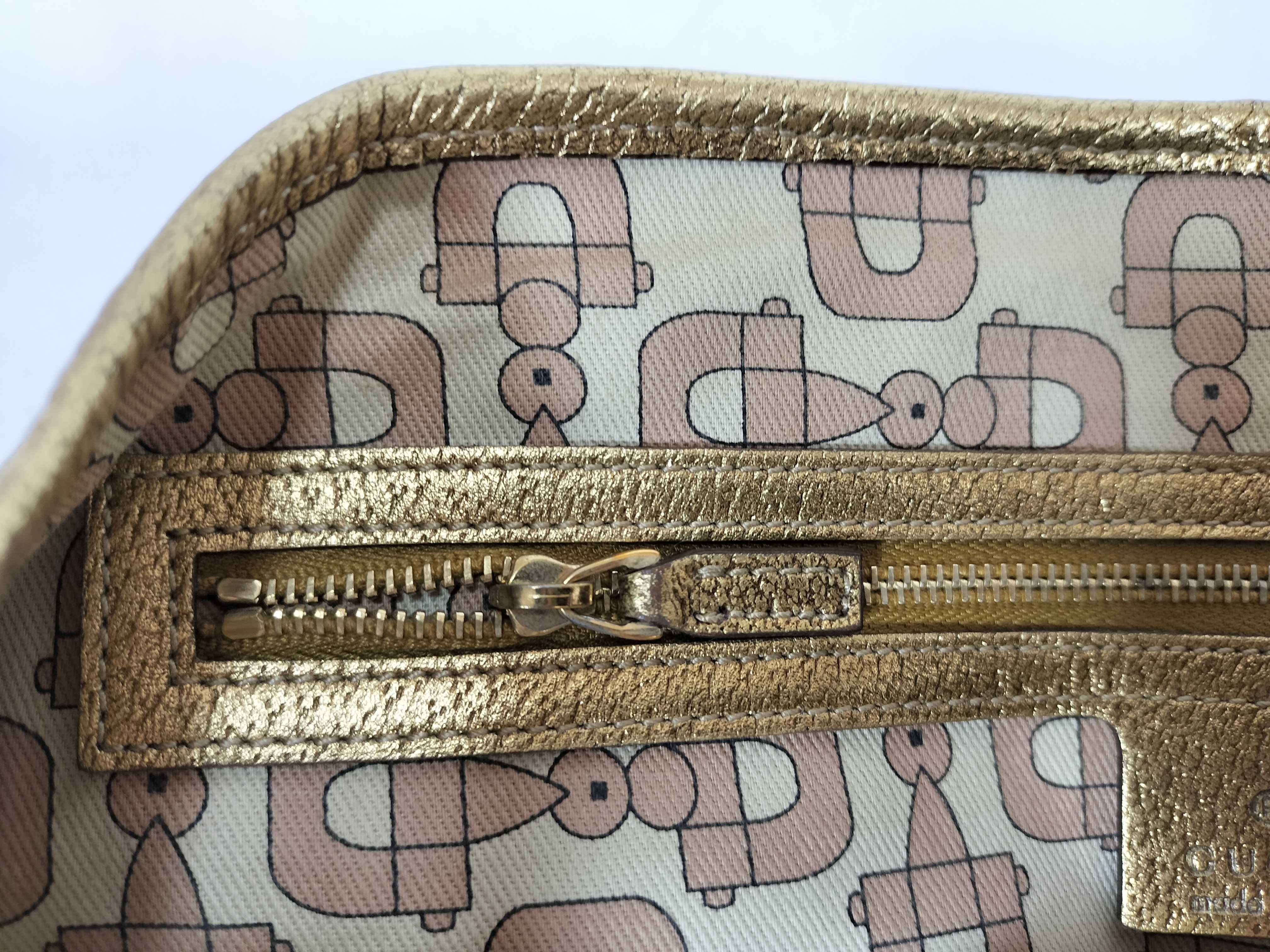 GG Canvas 137396 GG Canvas Sherry Line Tote Bag Gold Tote Bag — view 12
