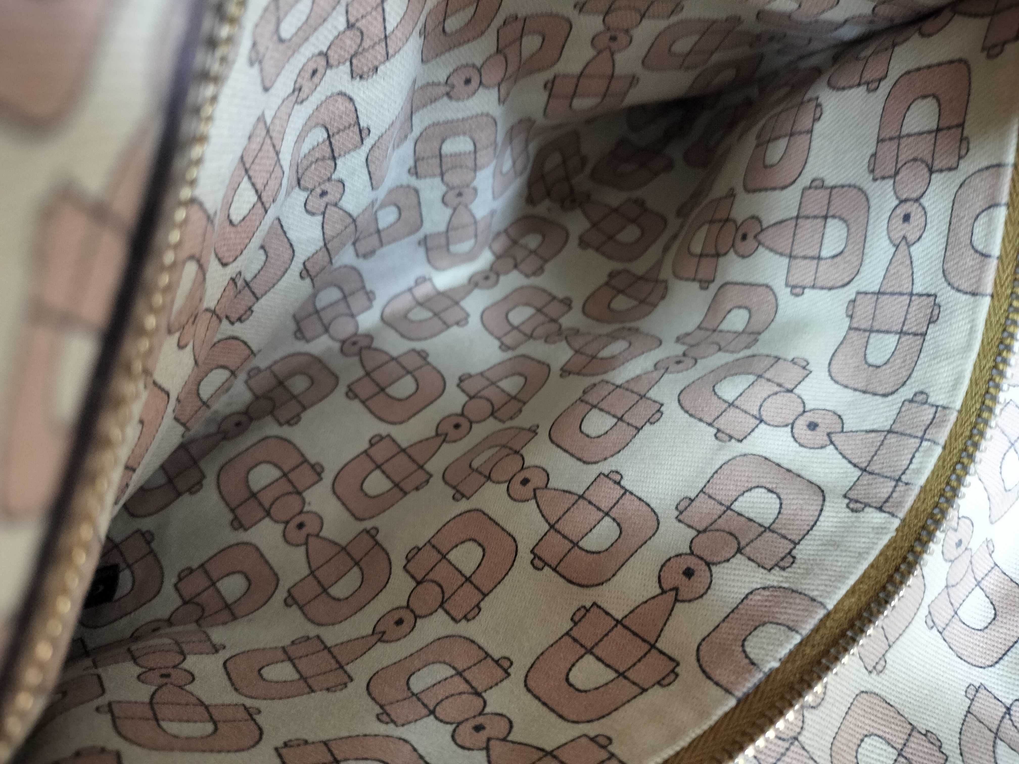 GG Canvas 137396 GG Canvas Sherry Line Tote Bag Gold Tote Bag — view 13