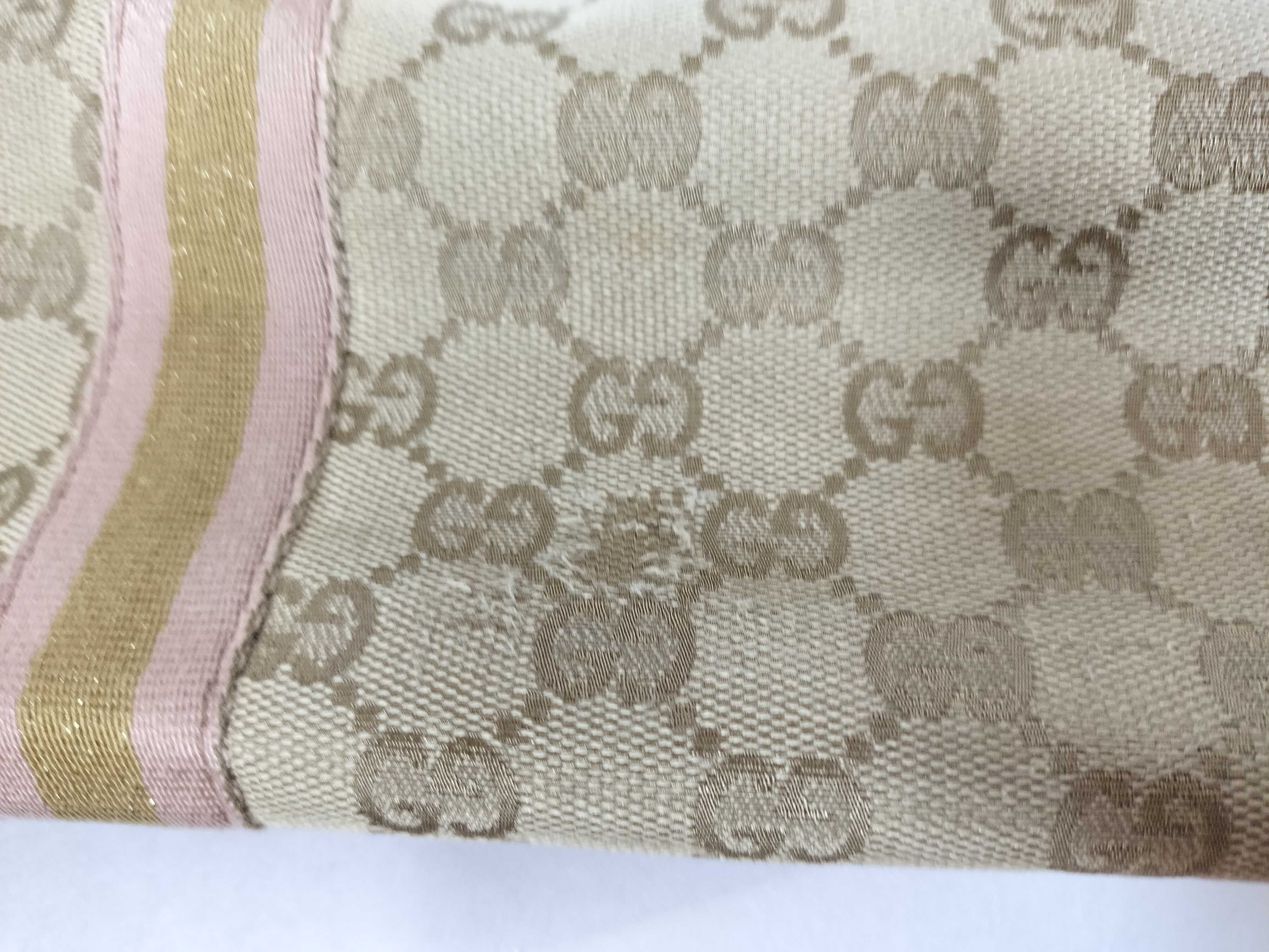 GG Canvas 137396 GG Canvas Sherry Line Tote Bag Gold Tote Bag — view 6