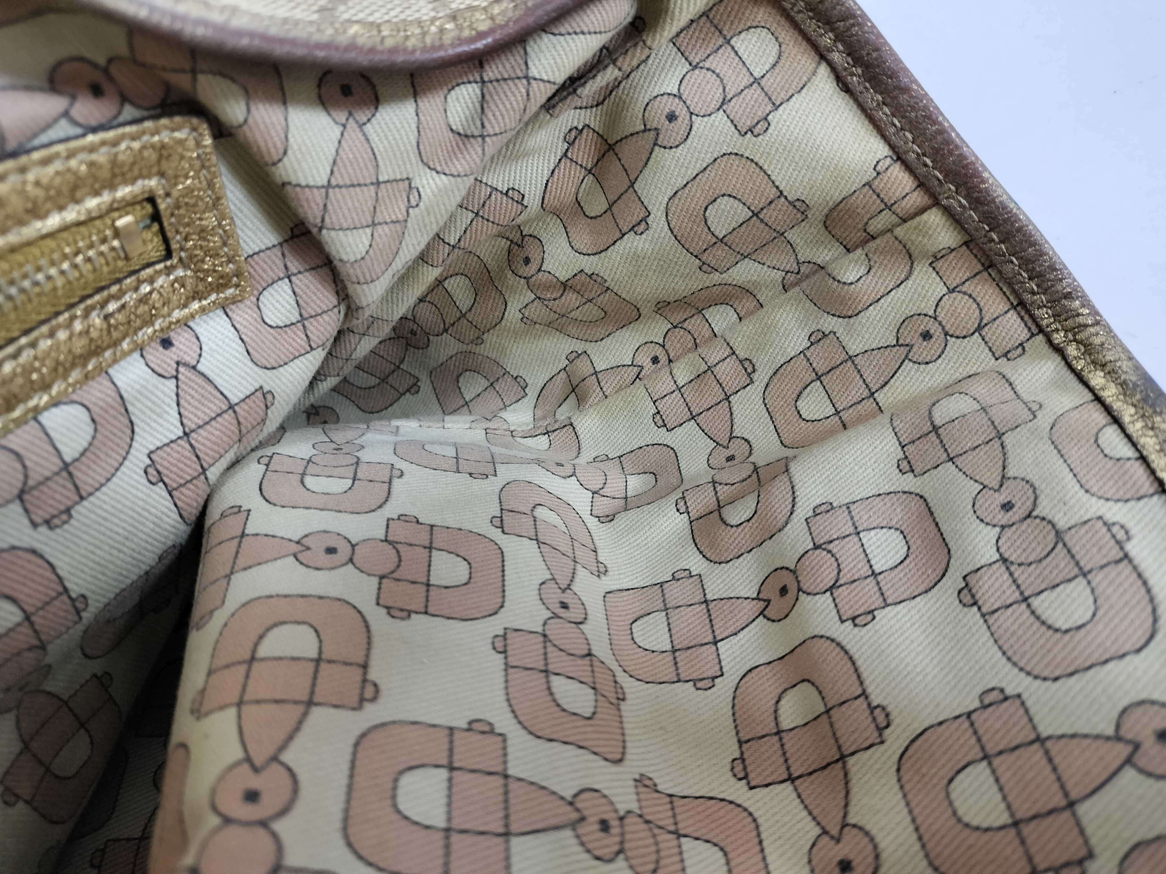 GG Canvas 137396 GG Canvas Sherry Line Tote Bag Gold Tote Bag — view 10