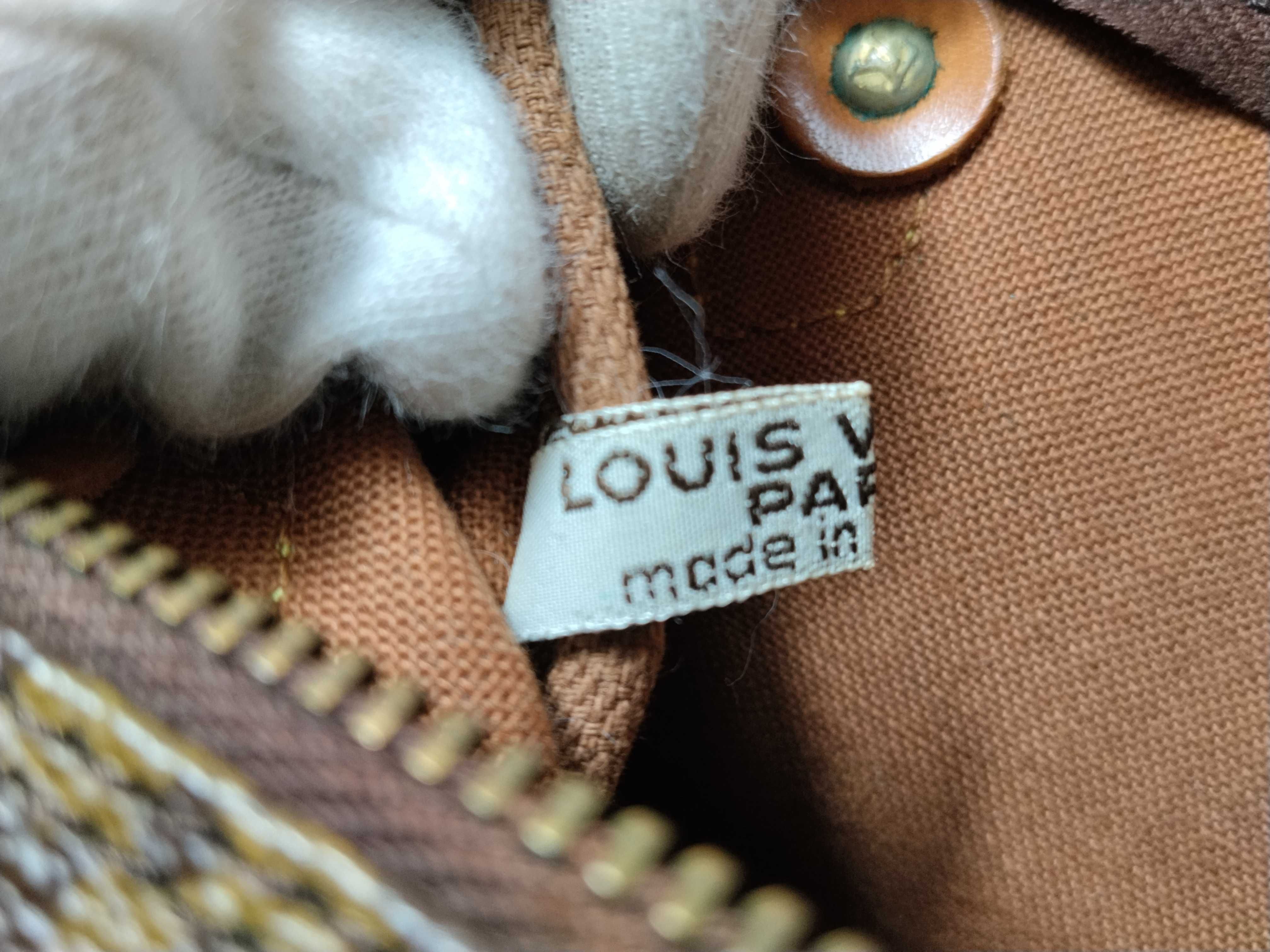Monogram Mini Speedy Shoulder Bag with Stamp — view 13