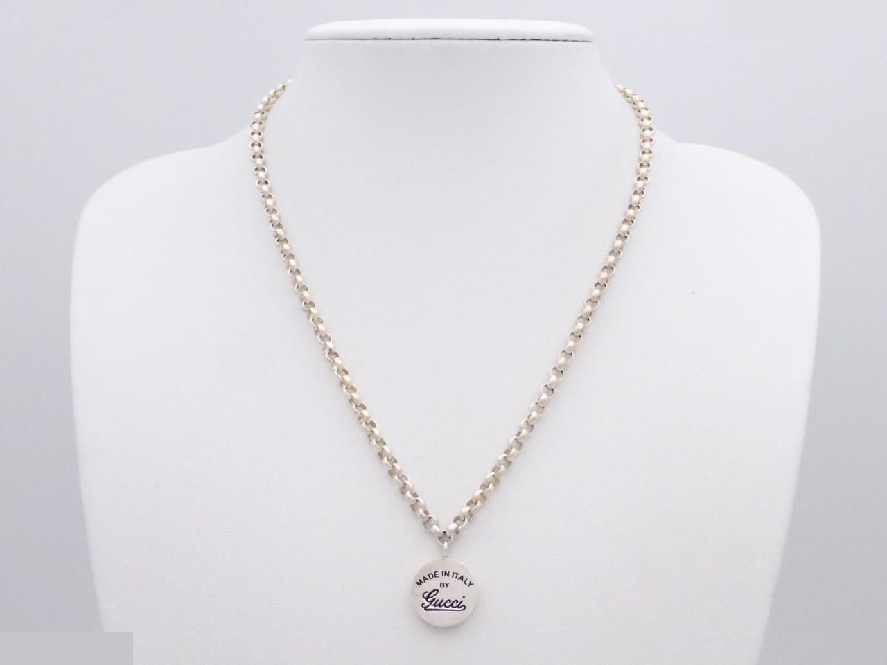 logo necklace, 925 silver, 20.8g, chain approximately 43cm. — view 3