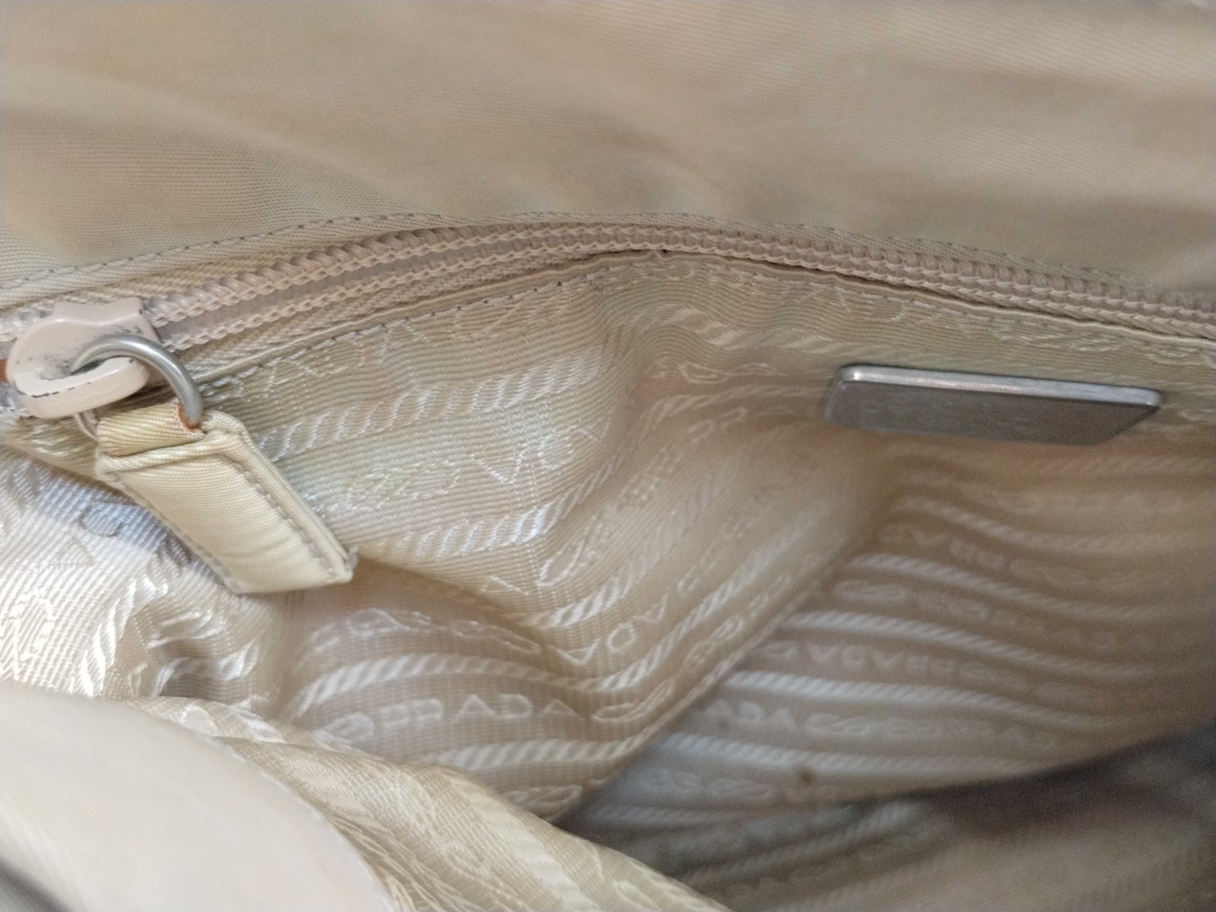 nylon handbag, beige, card slots, handbag. — view 13