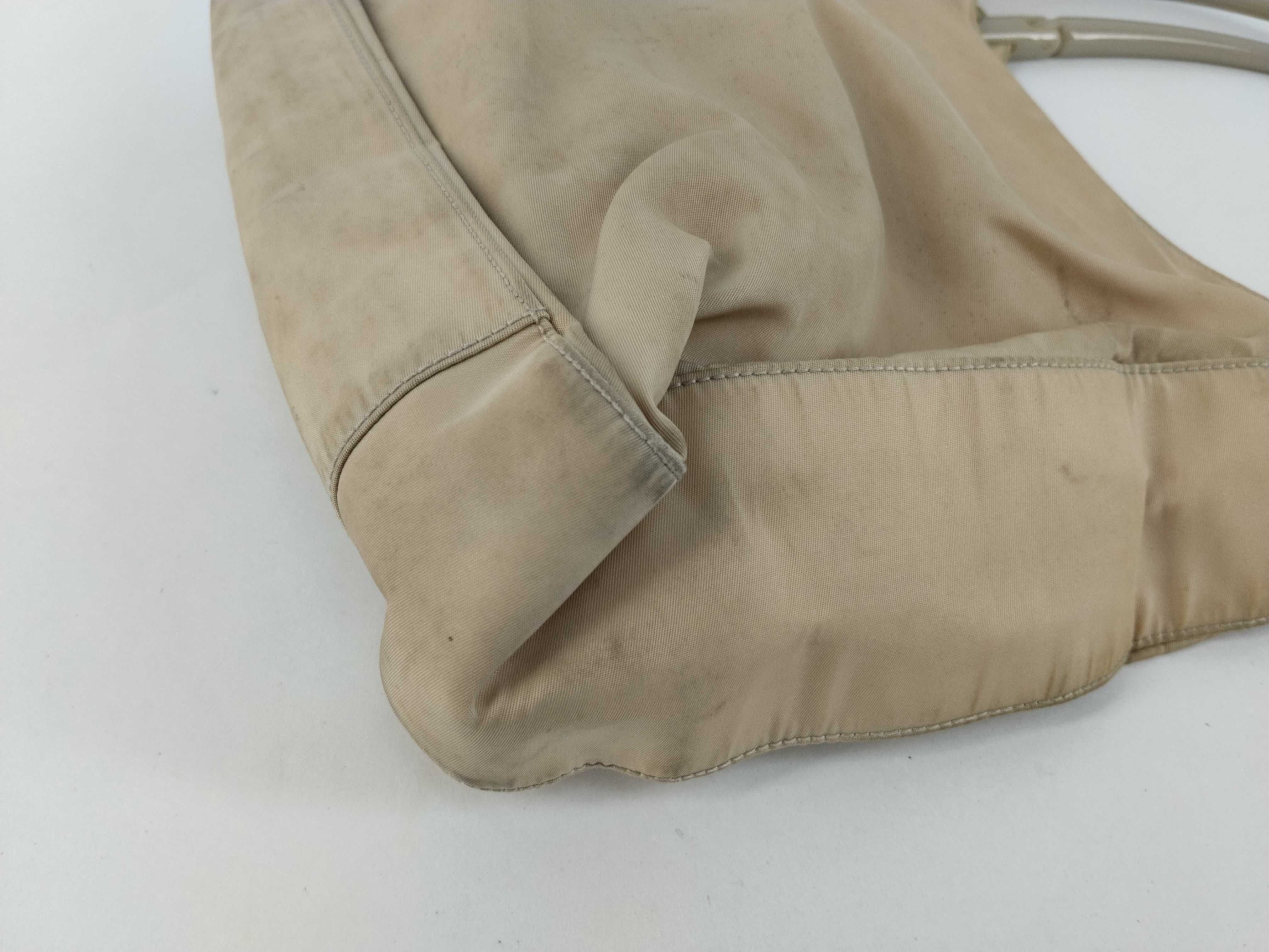 nylon handbag, beige, card slots, handbag. — view 6
