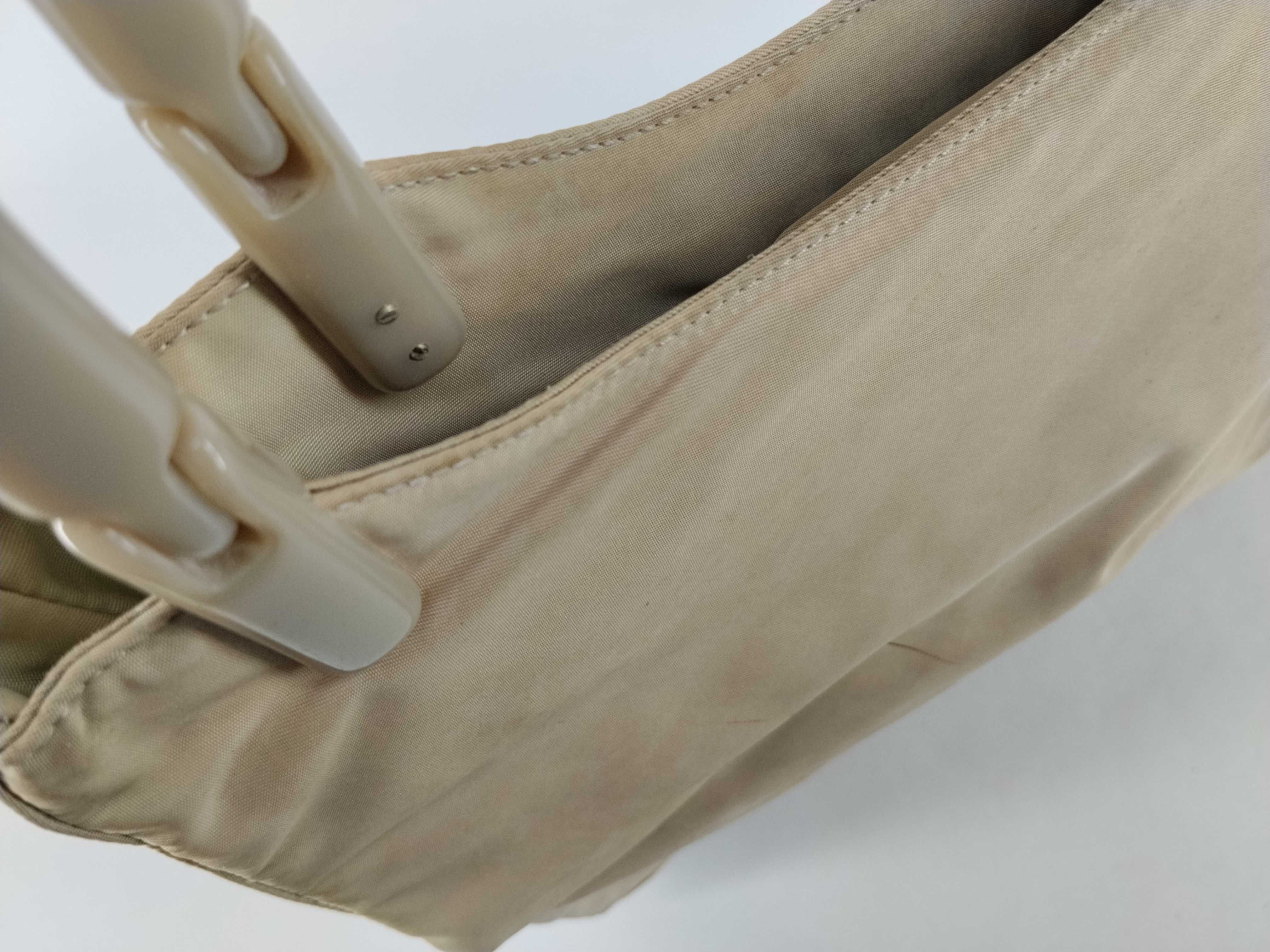 nylon handbag, beige, card slots, handbag. — view 8