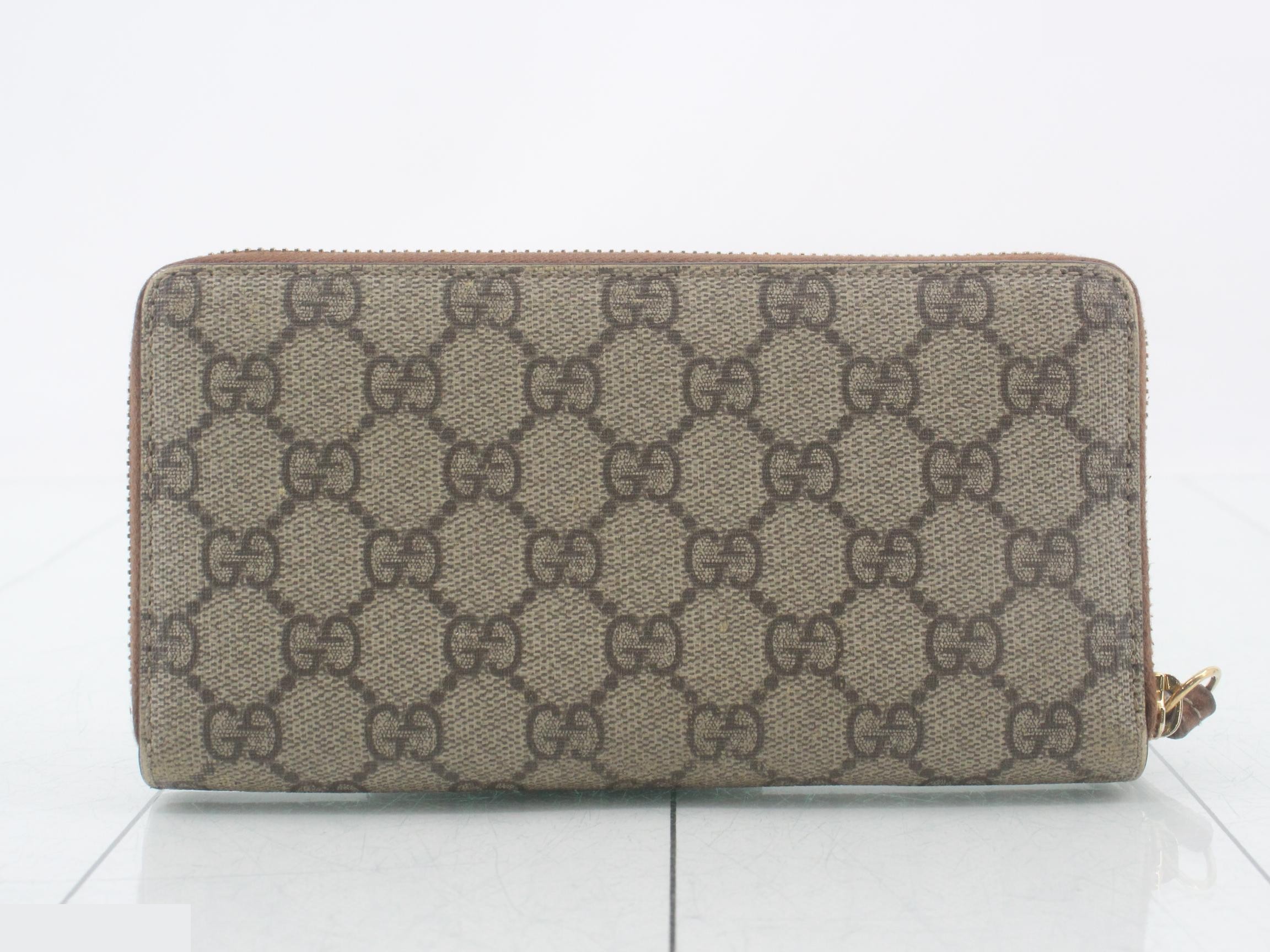 GG Supreme Round Zipper Long Wallet 410102 — view 2