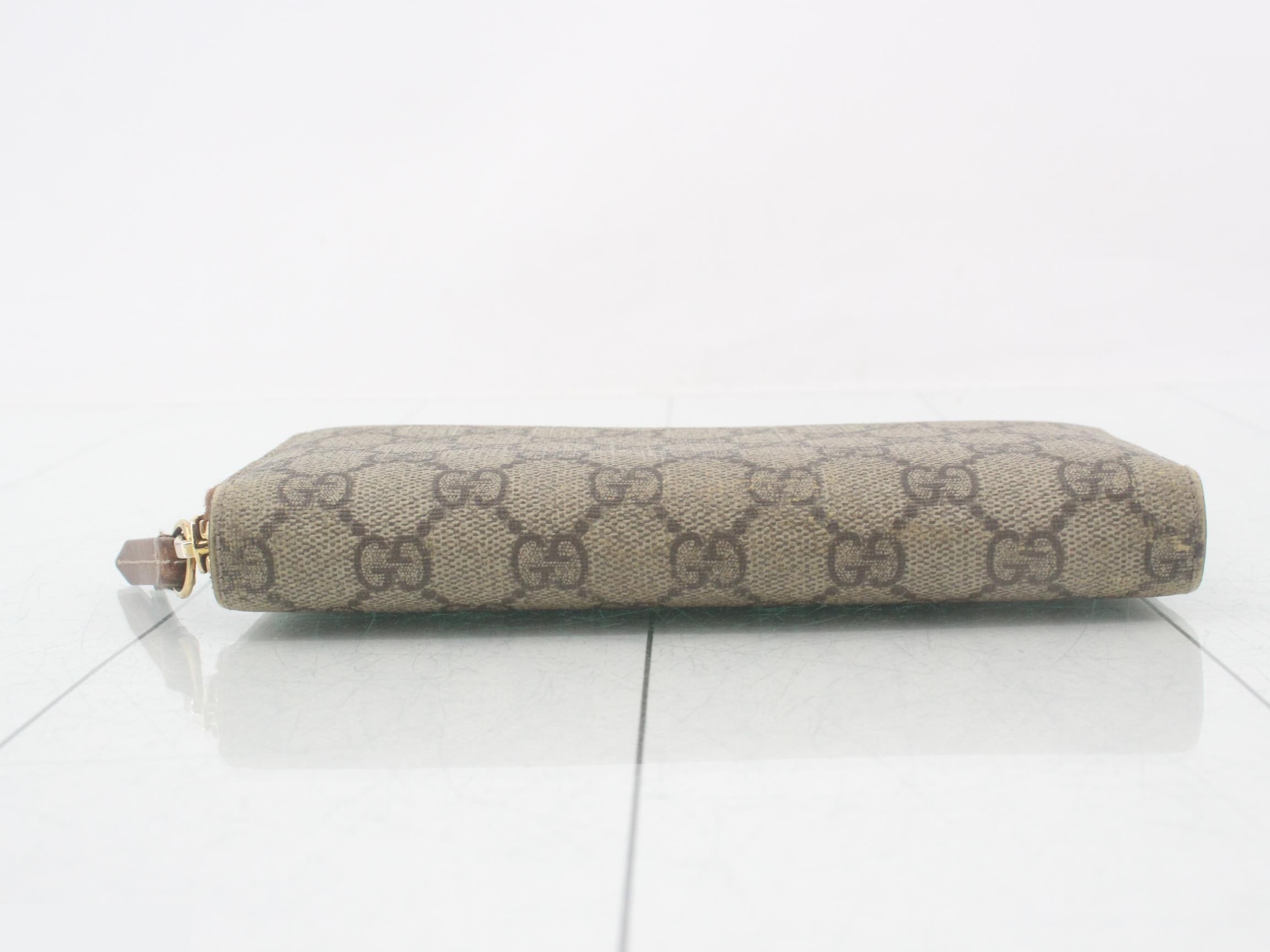 GG Supreme Round Zipper Long Wallet 410102 — view 3