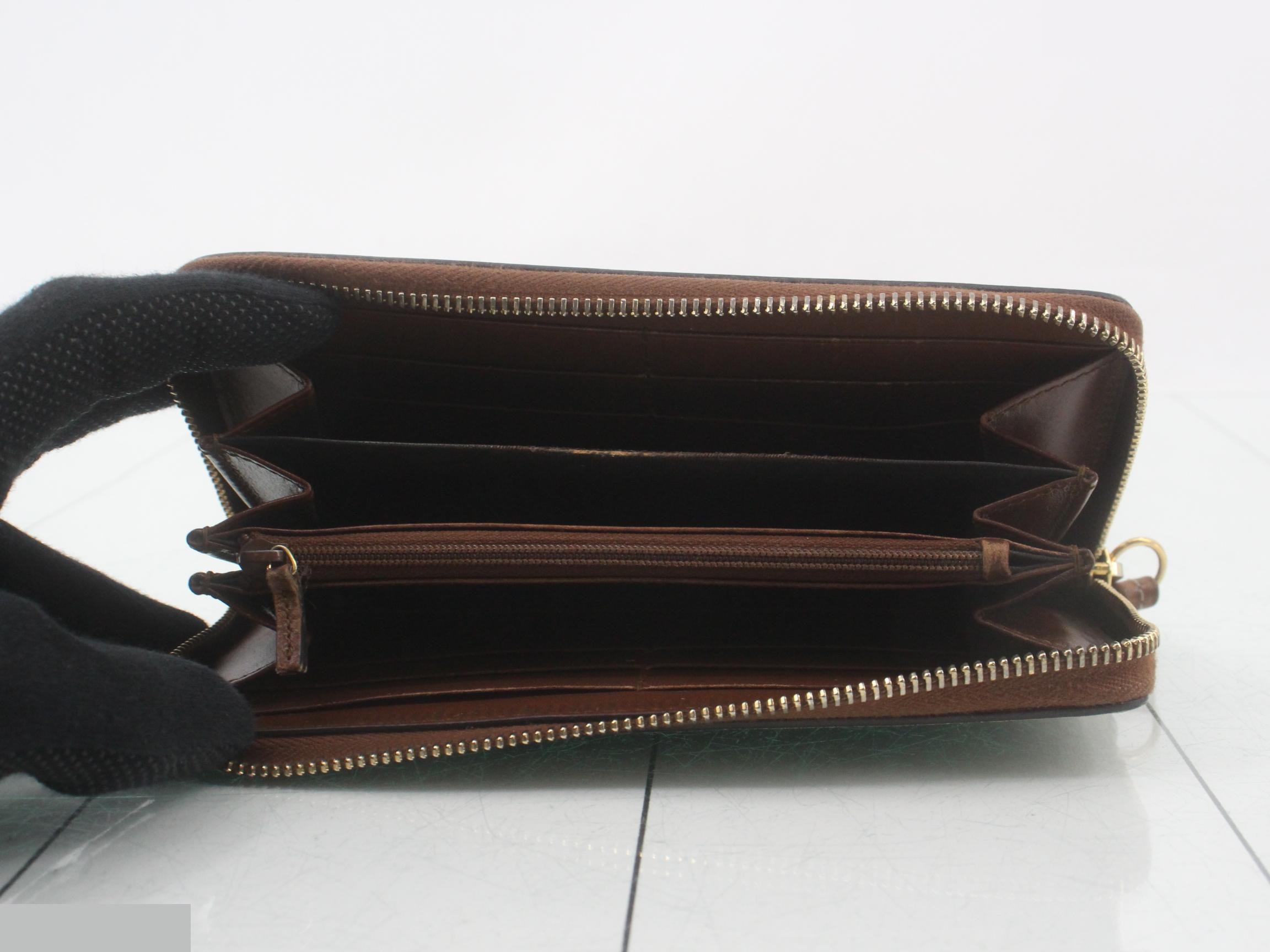GG Supreme Round Zipper Long Wallet 410102 — view 4