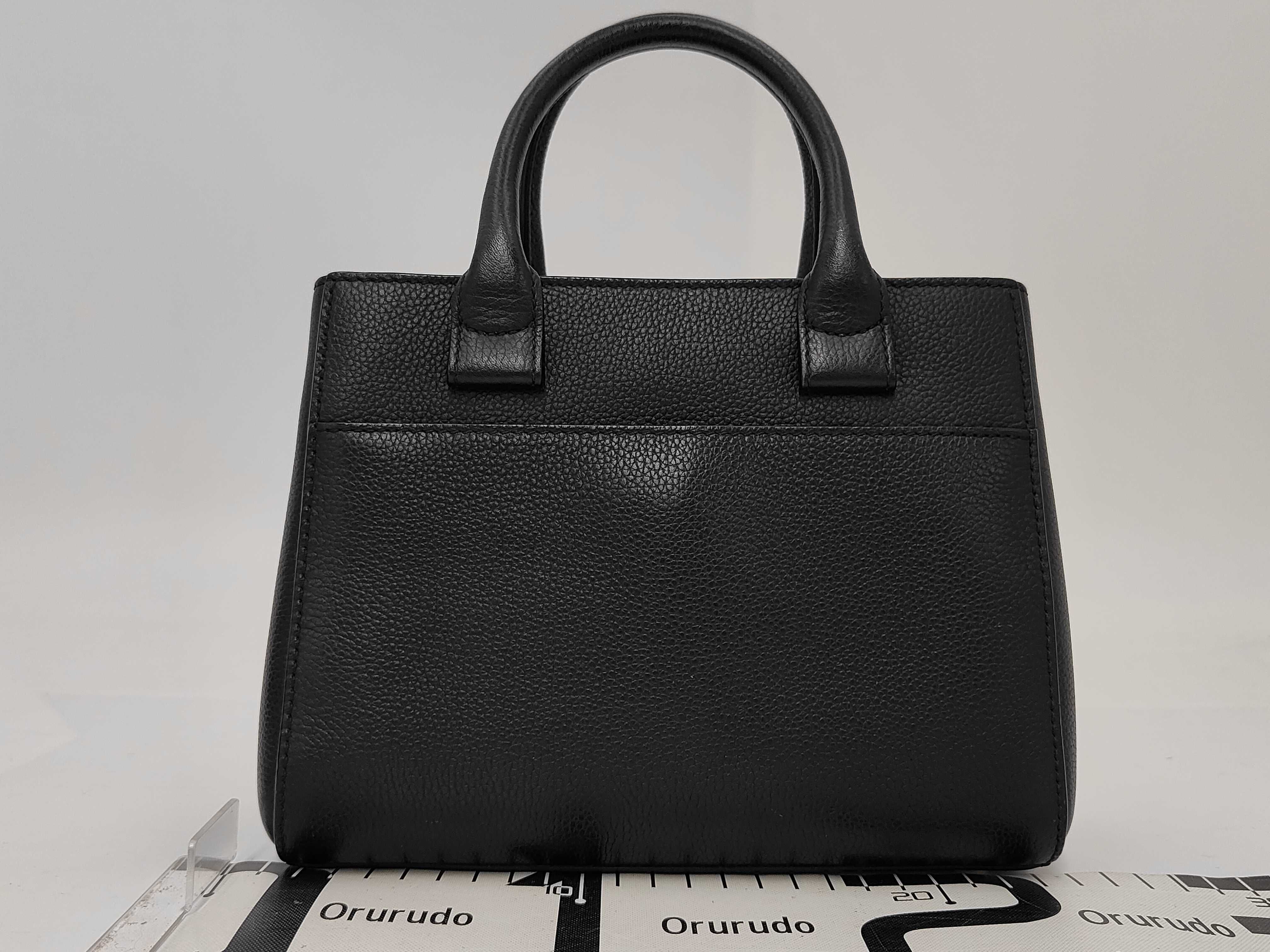 Neo Executive Tote Mini Black x Gold Calfskin No. 23 with Card Handbag — view 2