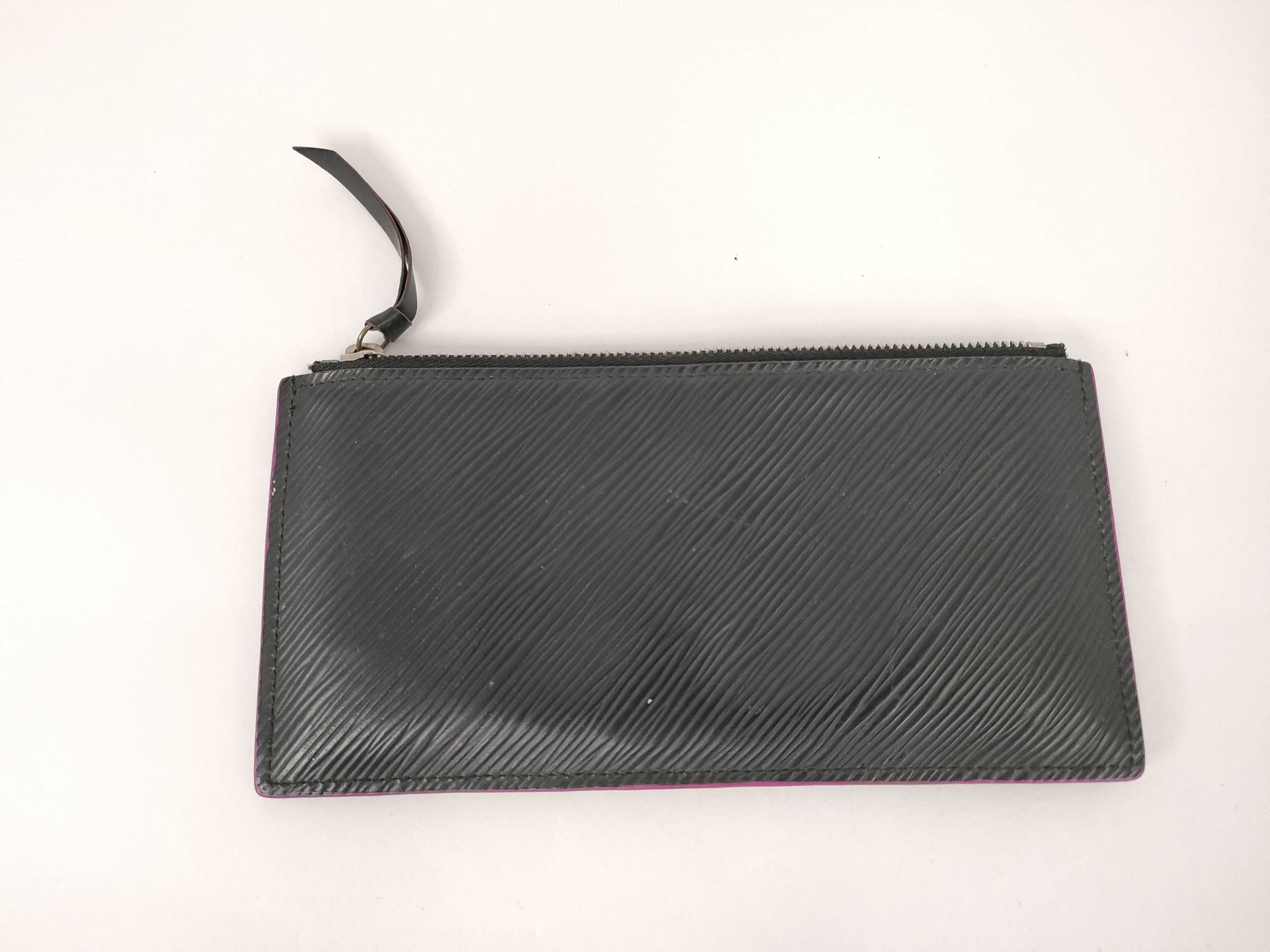 Epi Leather Pochette Felicie Epi Leather Noir Hot Pink Chain Shoulder Bag — view 12