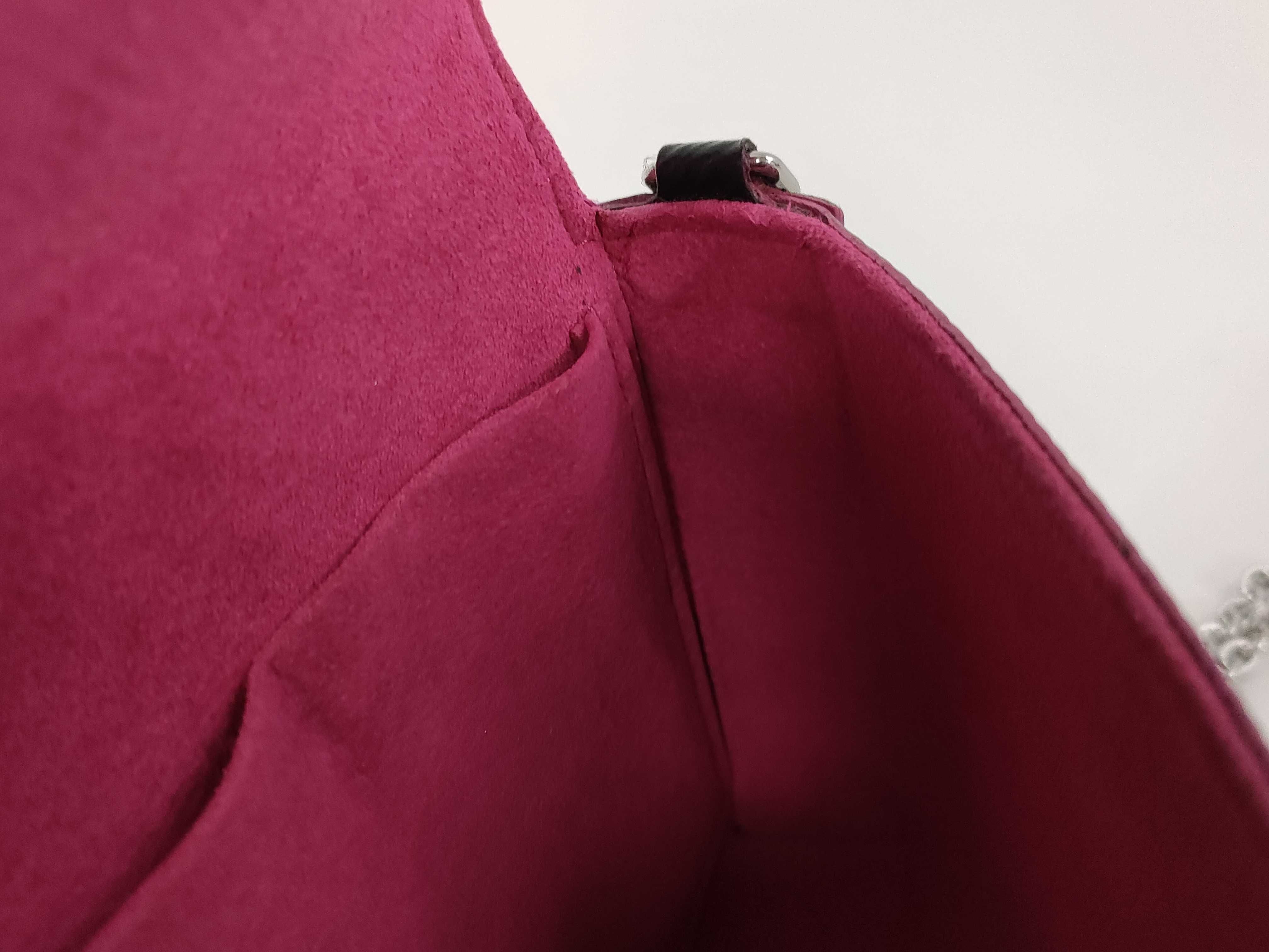 Epi Leather Pochette Felicie Epi Leather Noir Hot Pink Chain Shoulder Bag — view 8