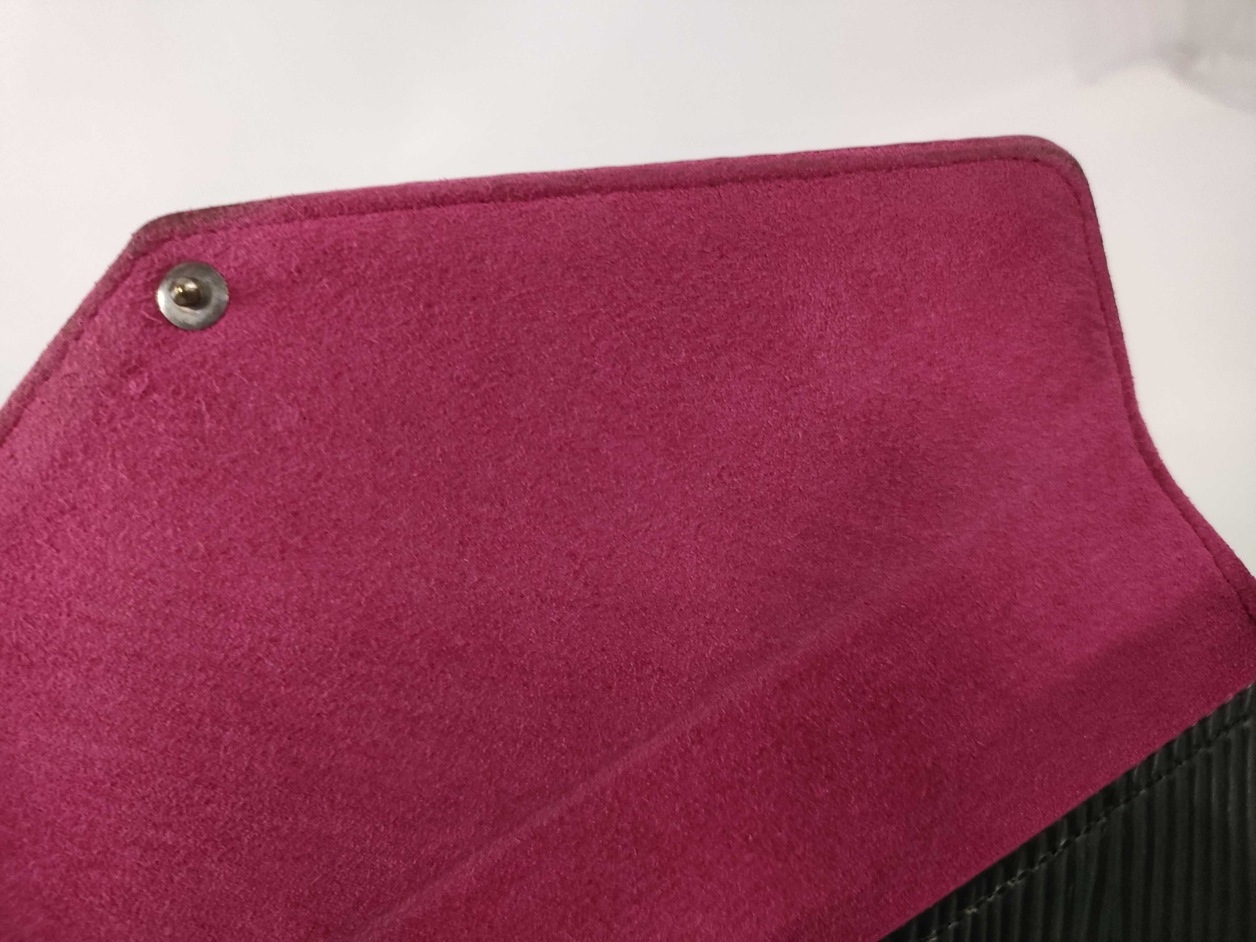 Epi Leather Pochette Felicie Epi Leather Noir Hot Pink Chain Shoulder Bag — view 10