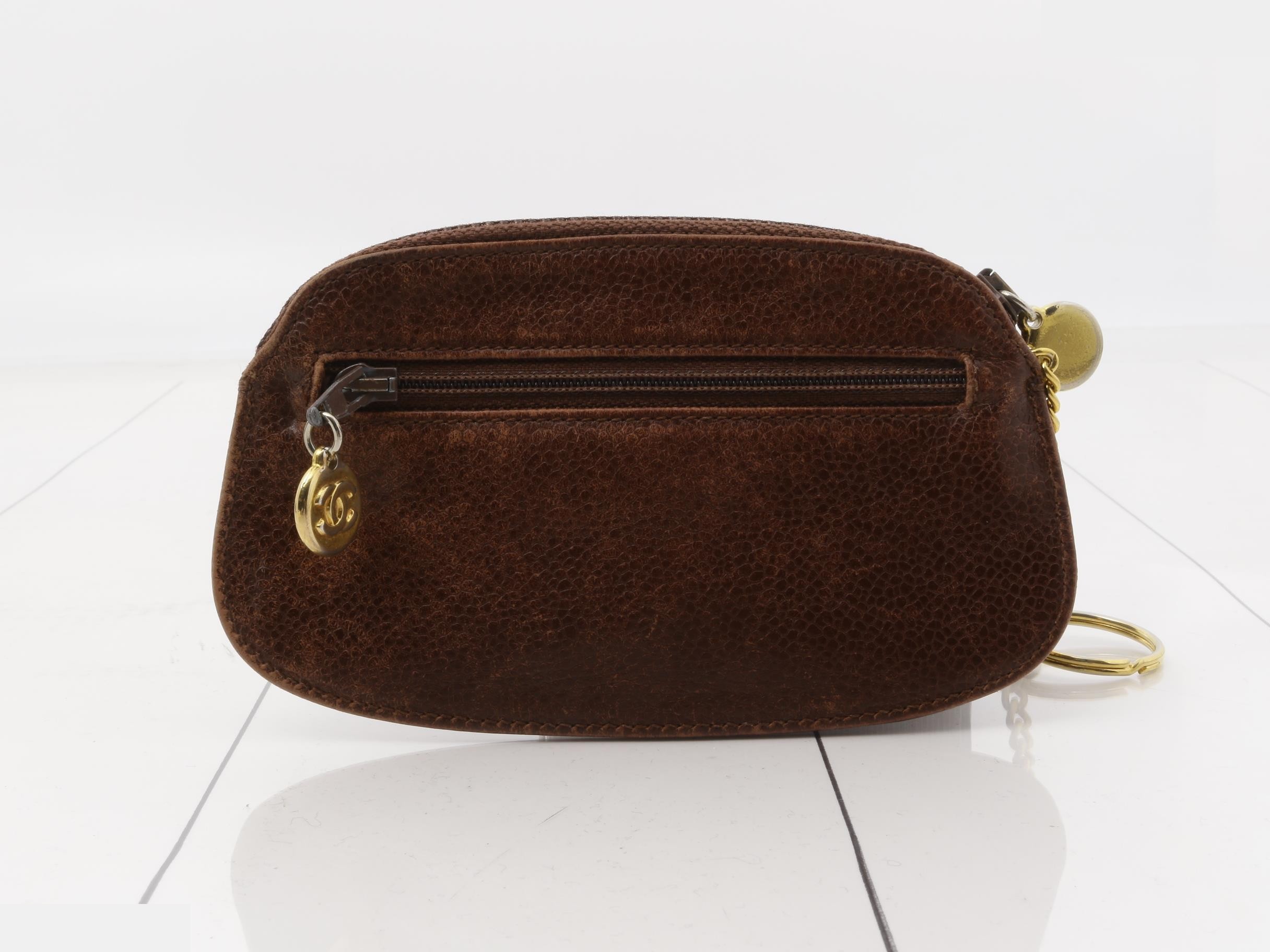 caviar leather coin case with Coco Mark, with original seal. — view 2