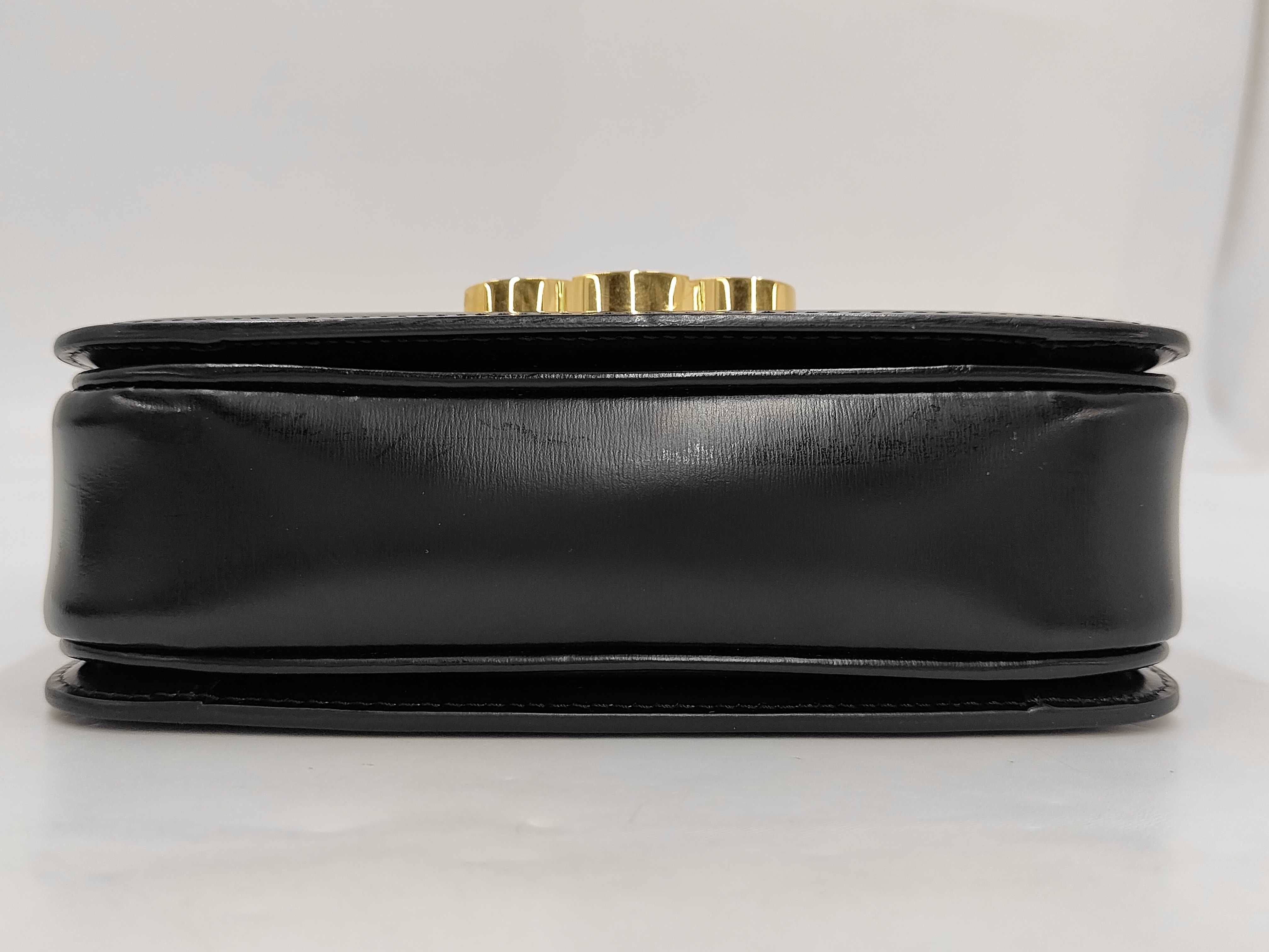 Triomphe Teen Leather Shoulder Bag Black Shoulder Bag — view 3