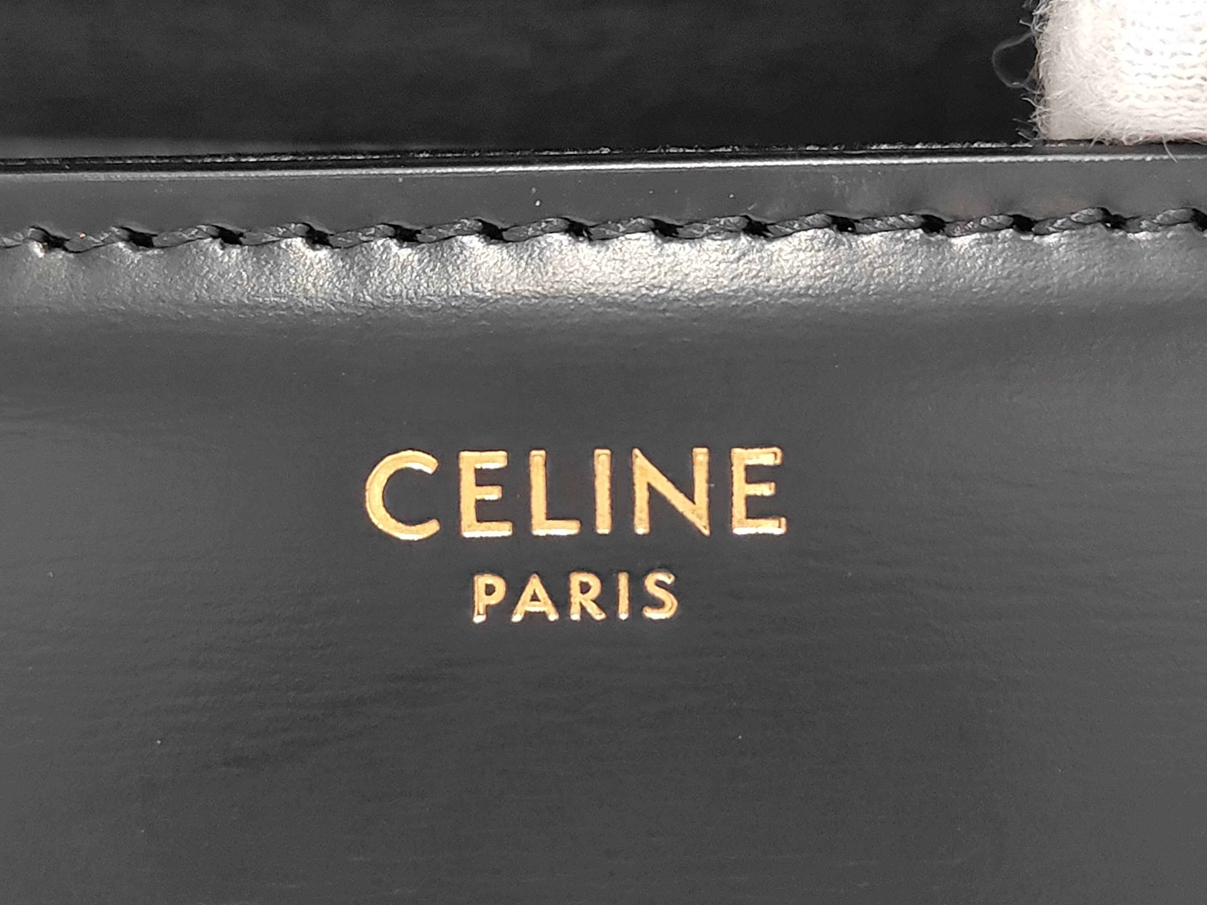 Triomphe Teen Leather Shoulder Bag Black Shoulder Bag — view 9